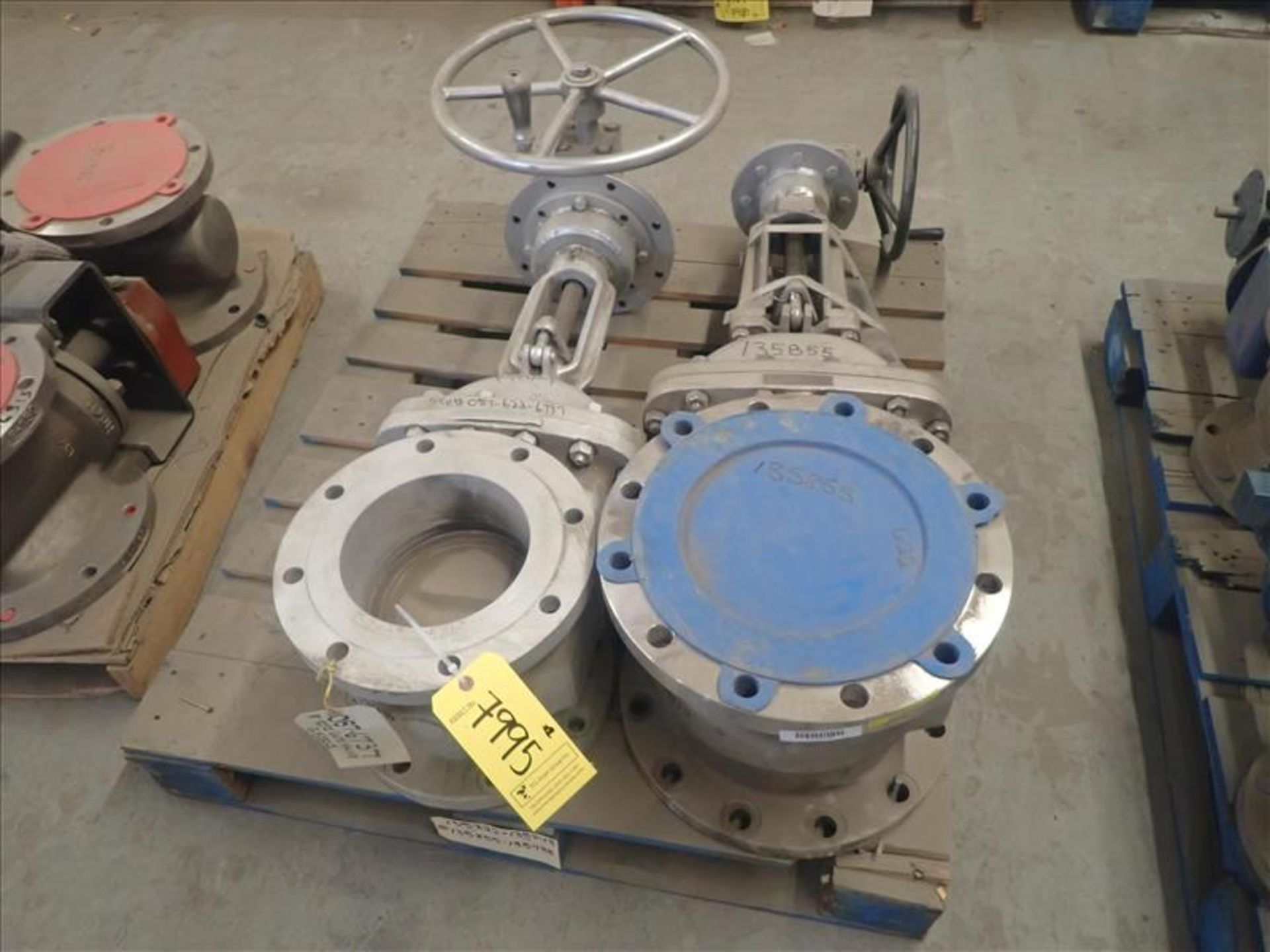 (2) gate valves, 8/10 in. dia. (Tag 7995 Loc WH South)