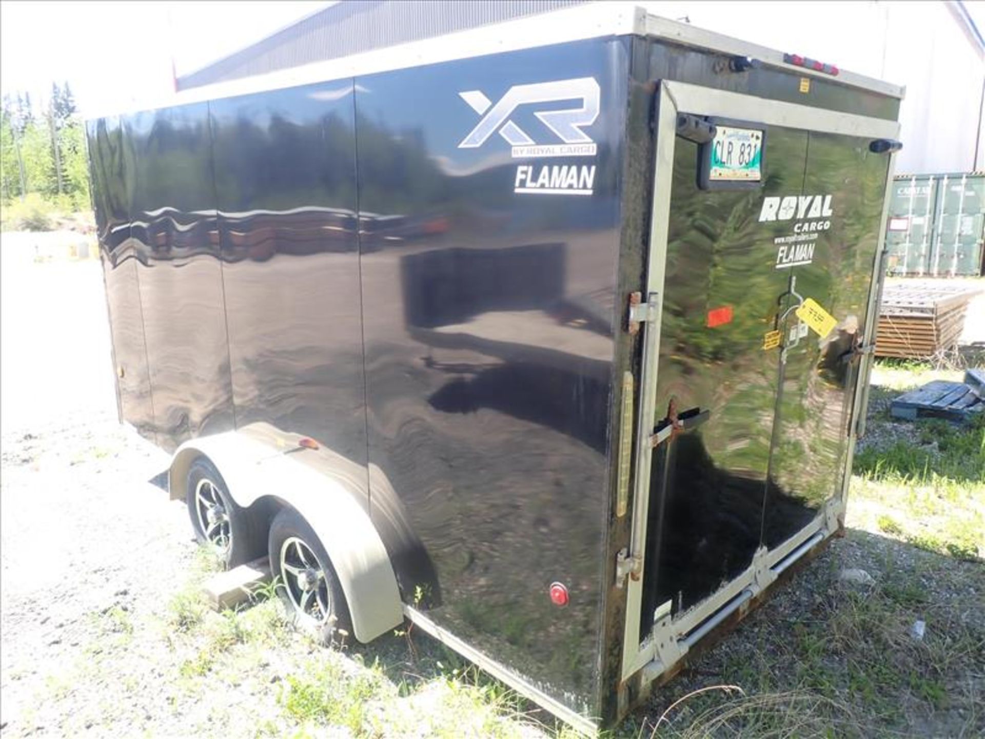 Royal Cargo enclosed trailer (2014), tandem-axle, ramp door (requires repair) (Tag 7759 Loc Hanger)