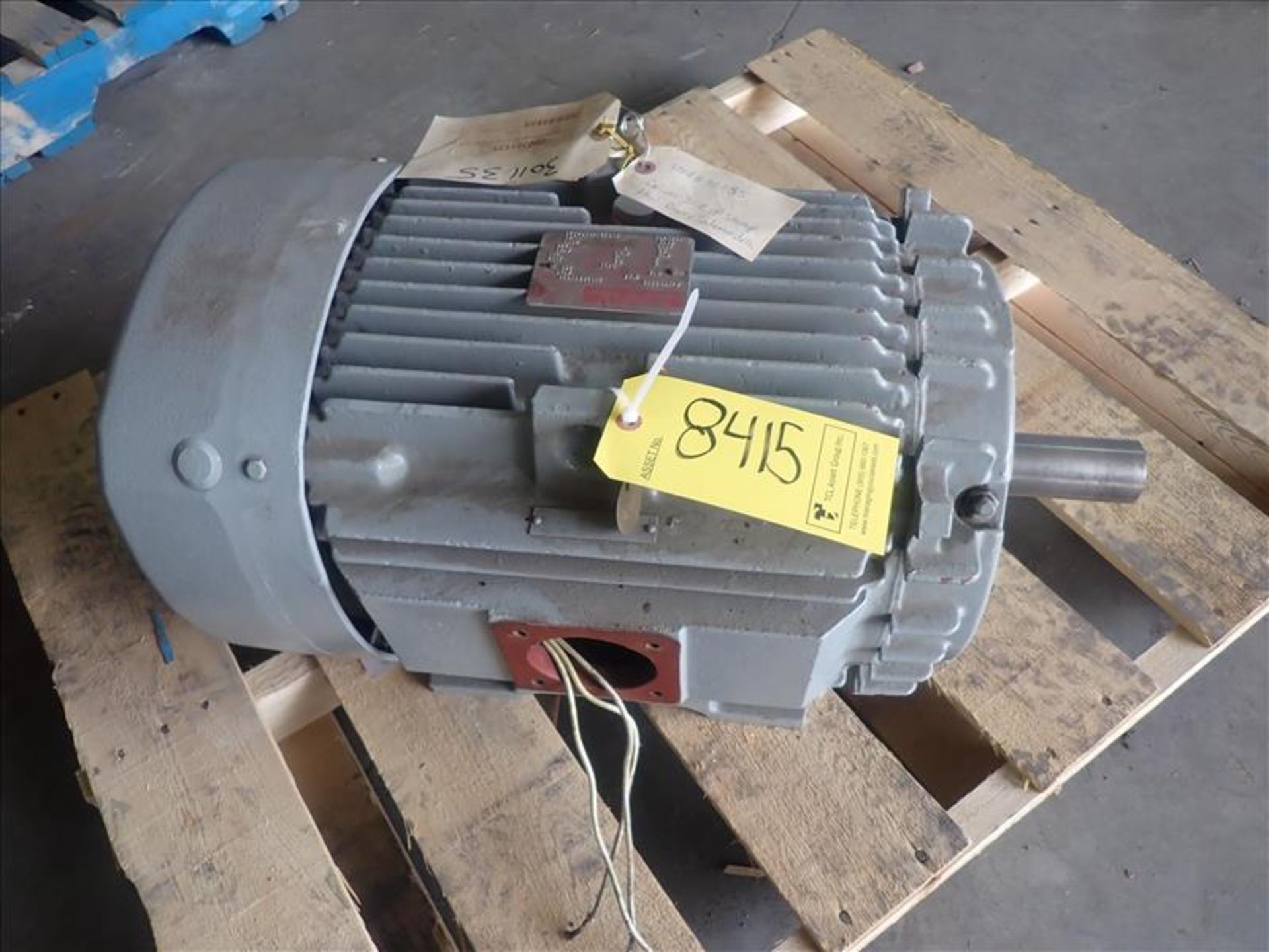 GE electric motor, 15 hp (Tag 8415 Loc WH Modified)