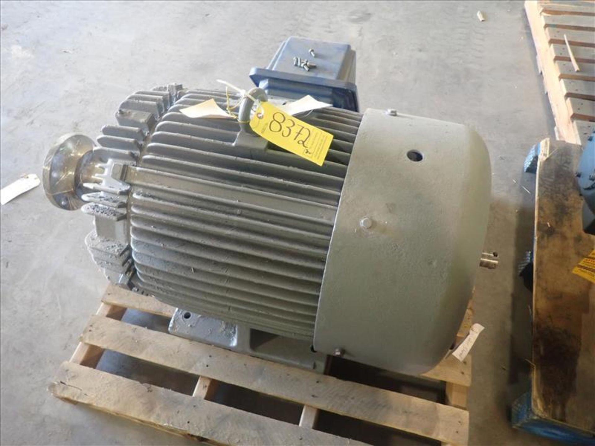 Teco Westinghouse electric motor, 100 hp (Tag 8372 Loc WH Modified)