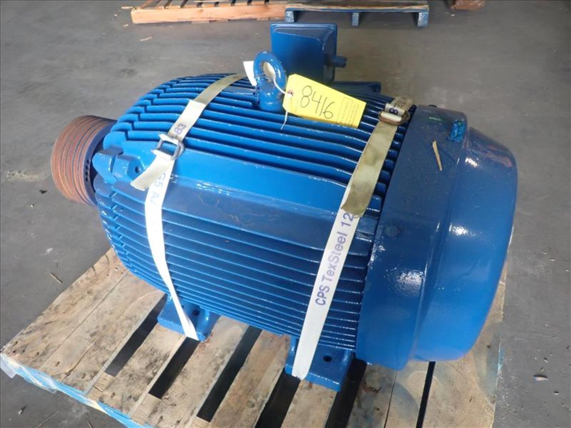 WEG electric motor, 150 hp (Tag 8416 Loc WH Modified)