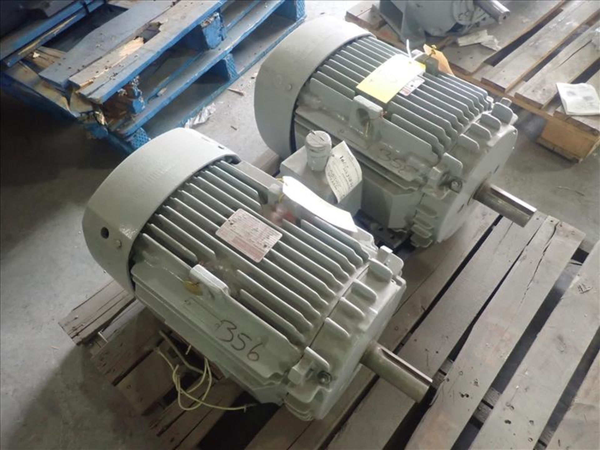 (2) electric motors, 15 hp ea. (Tag 8410 Loc WH Modified)