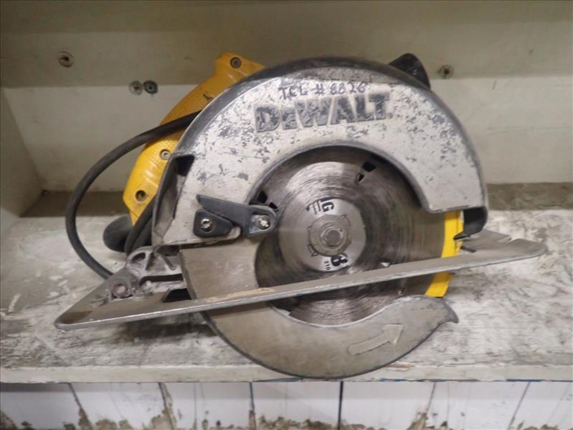 DeWalt electric circular saw (Tag 8826 Loc Mill Carp Shop)