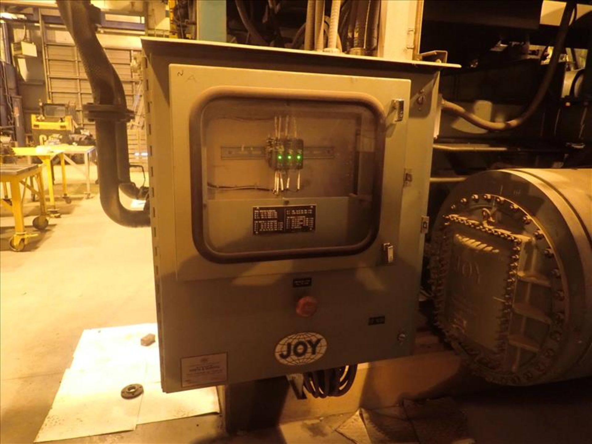 Joy centrifugal oxygen compressor, mod. TAQ-160RR, ser. no. XO-9139, 3500 hp c/w heat exchangers, - Image 6 of 12