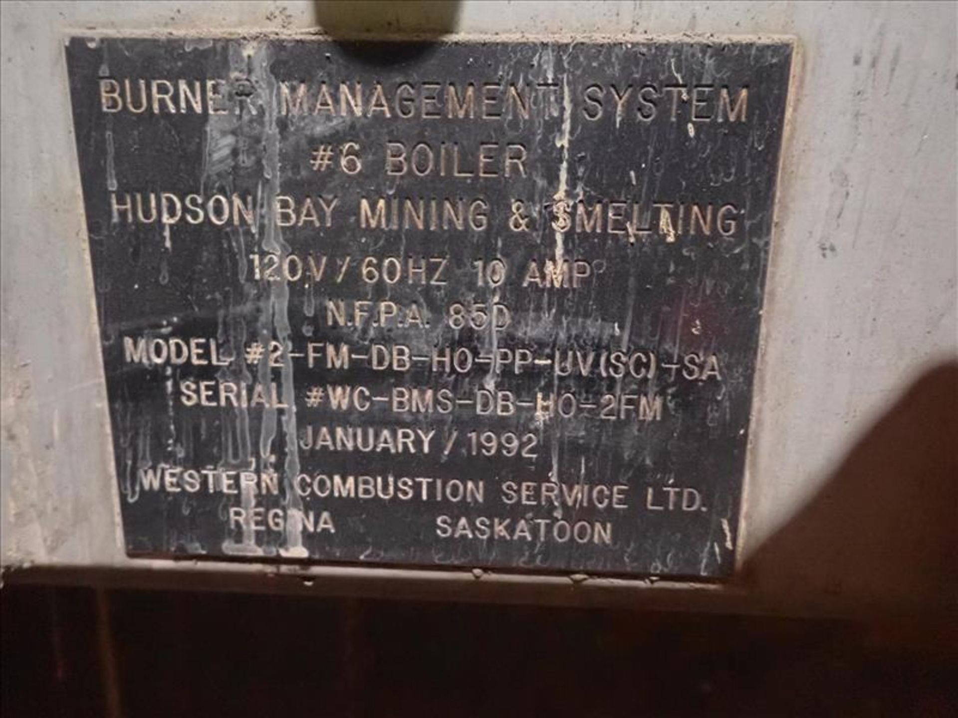 Burner Mngt. Syst. boiler, mod. 2-FM-DB-HO-PP-UV (SC)-SA, ser. no. WC-BMS-DB-HO-2FM, 1546 hp, oil ( - Image 4 of 4