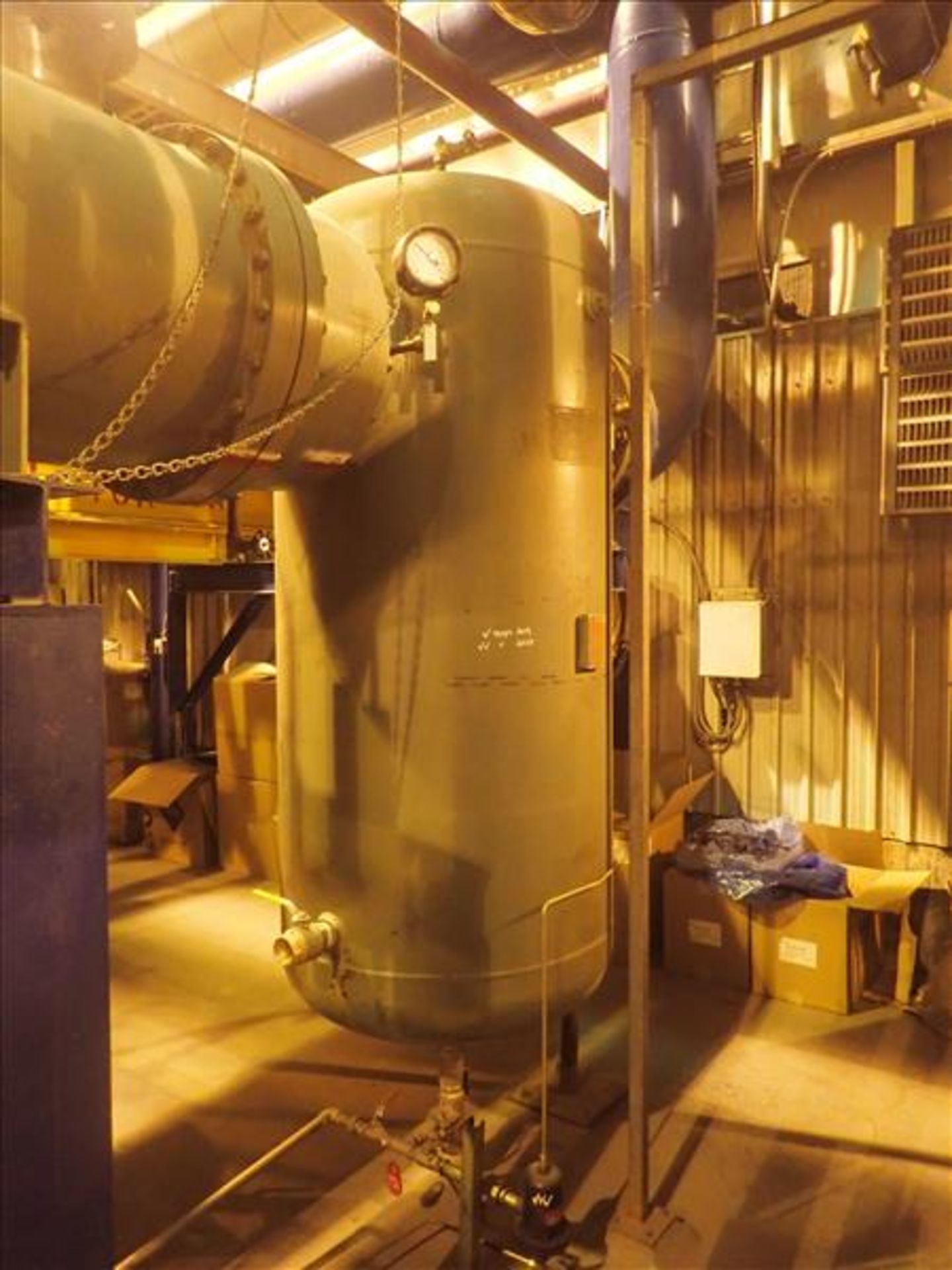 Joy centrifugal oxygen compressor, mod. TAQ-160RR, ser. no. XO-9139, 3500 hp c/w heat exchangers, - Image 10 of 12