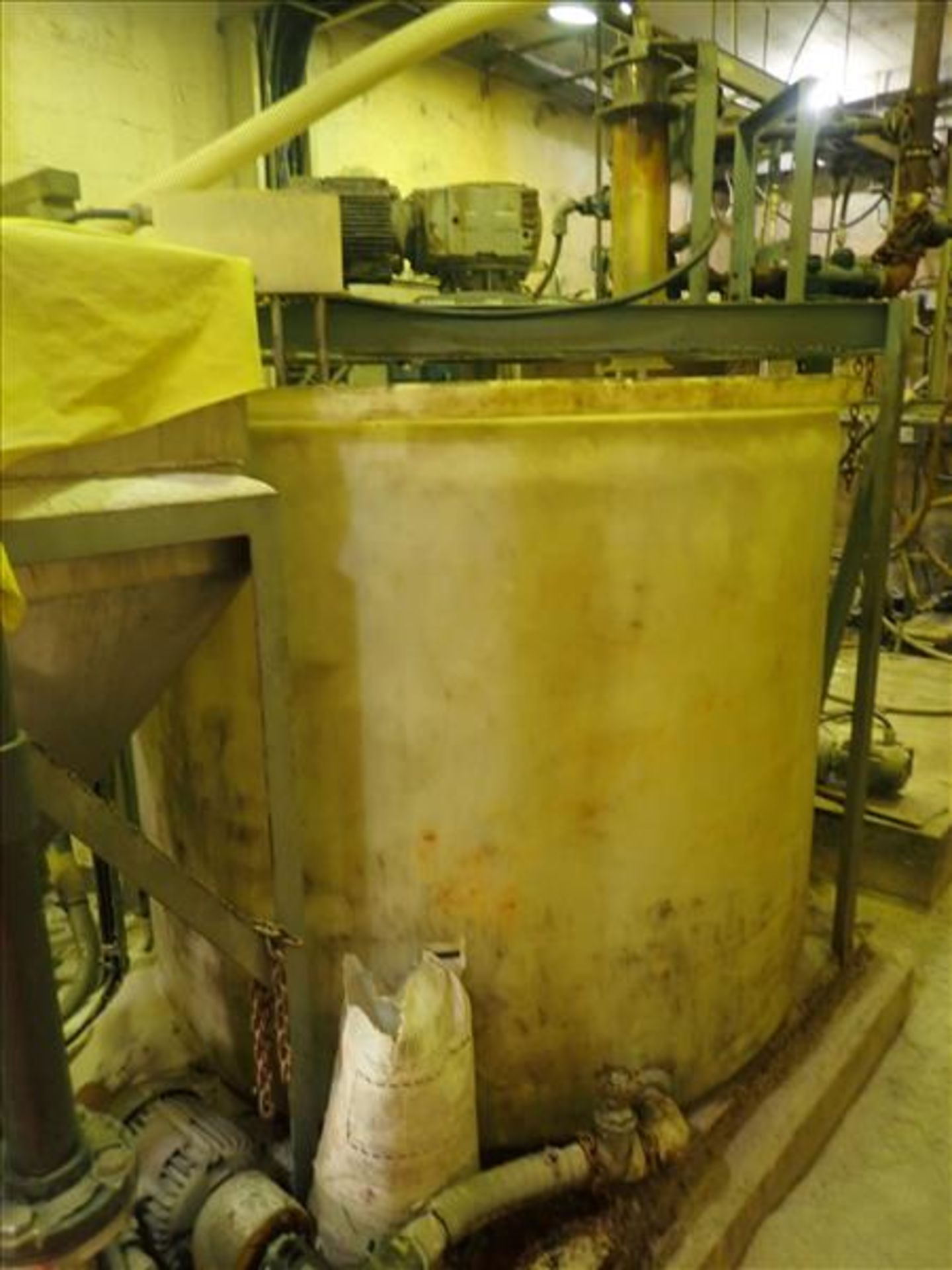 AlliedColloids Flocculant Mixing Station w/ poly tank, 1.8M cu. cap. and screw feeder, skid- - Image 4 of 5