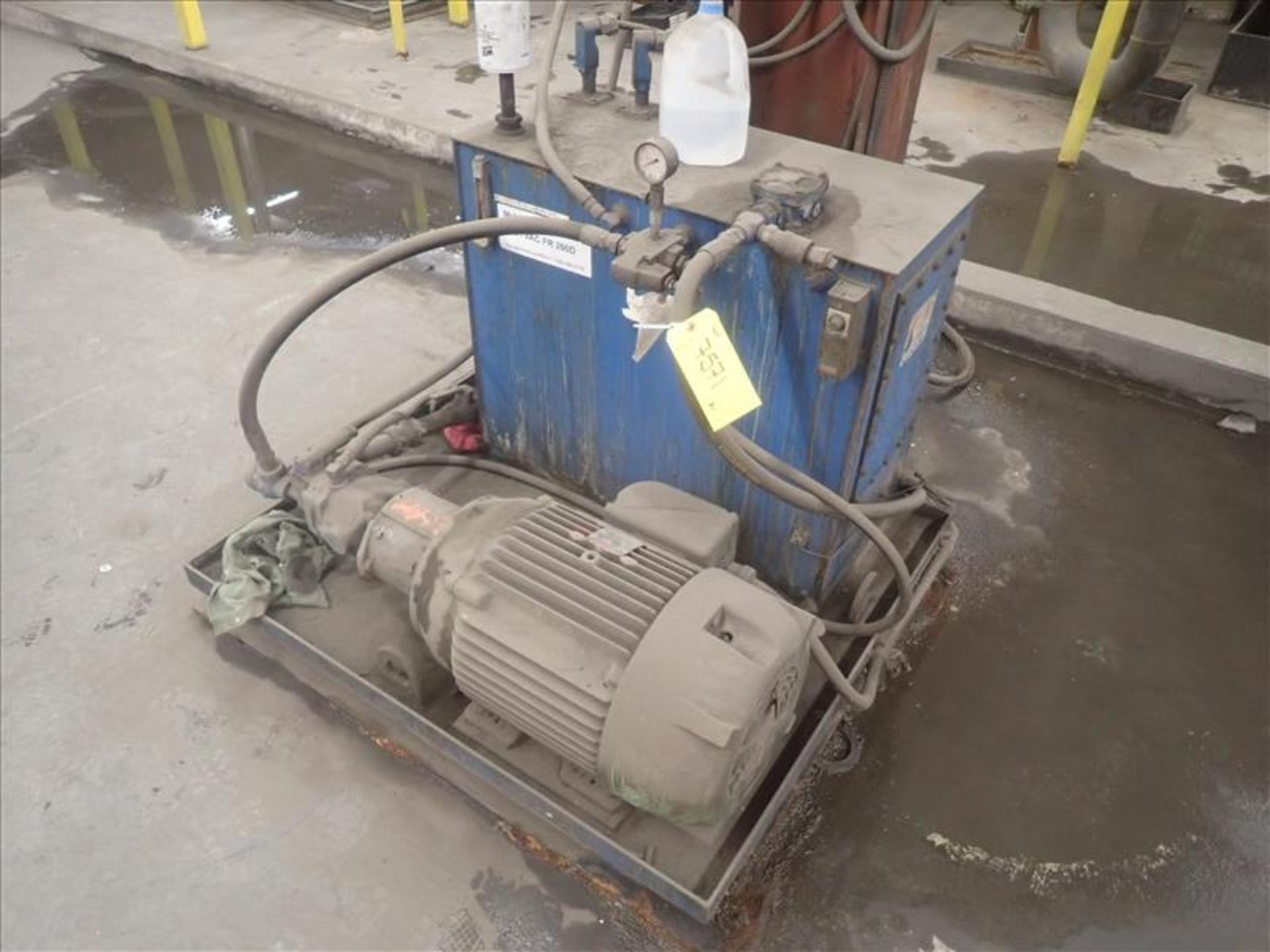 Stelco Pin Press, ser. no. 2400, 100-ton c/w 25 hp hydraulic pump (Tag 7571 Loc Casting) - Image 3 of 3