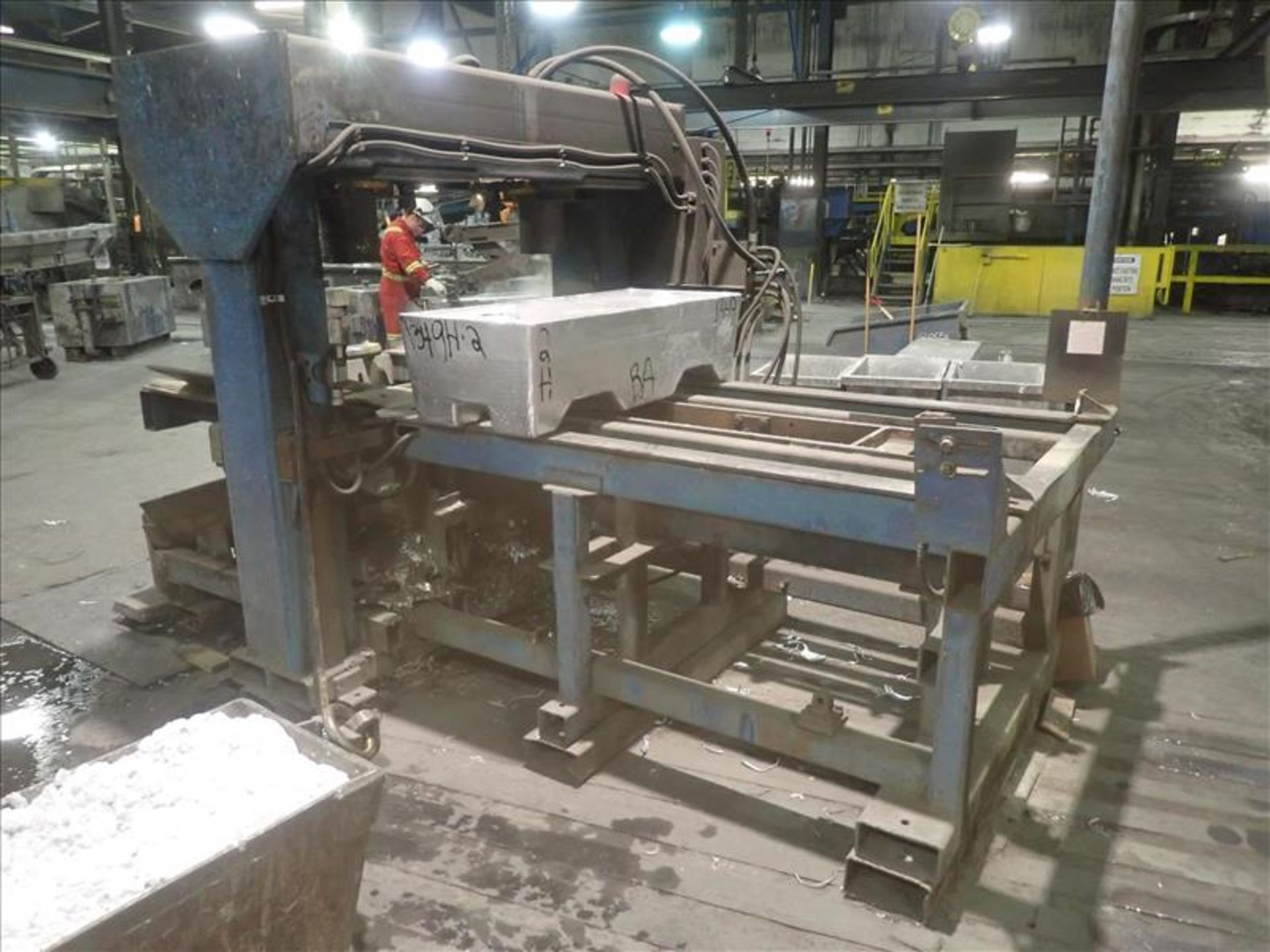 Stelco Pin Press, ser. no. 2400, 100-ton c/w 25 hp hydraulic pump (Tag 7571 Loc Casting) - Image 2 of 3