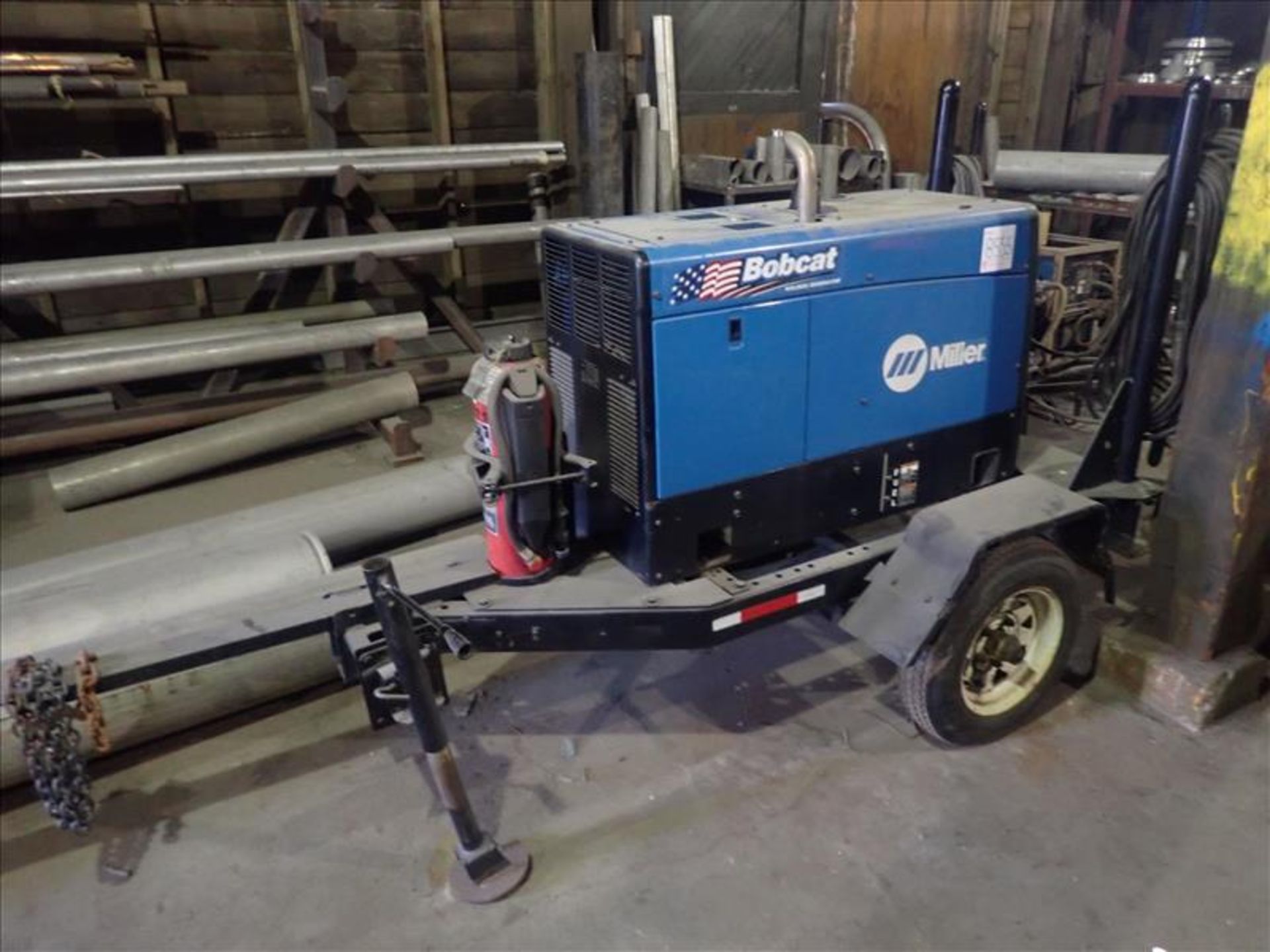 Miller BobCat welding generator, mod. 250EFTI, ser. No. MB4117564, trailer mounted (Tag 8555 Loc V- - Image 2 of 2