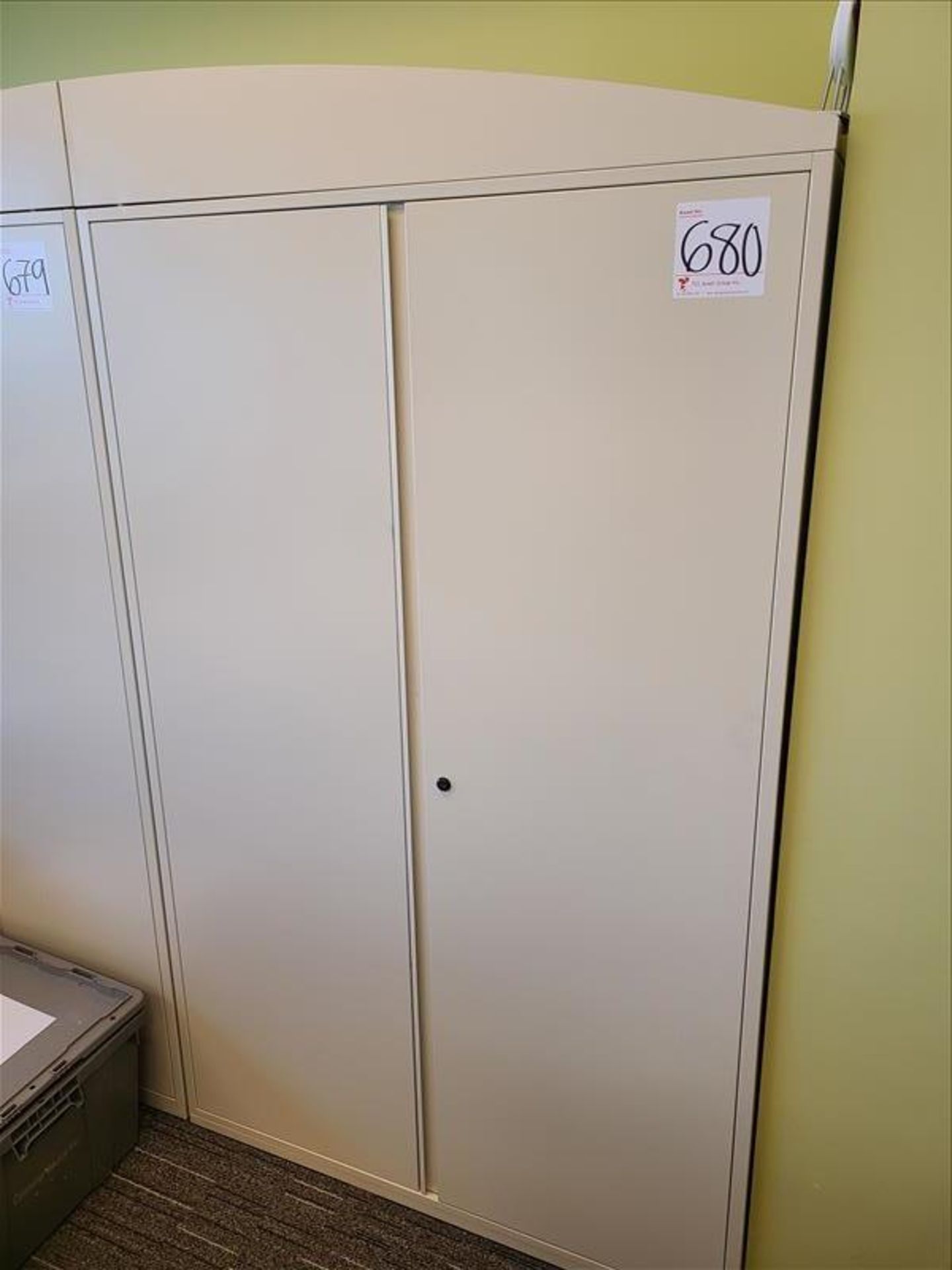 2-Door Storage Cabinet approx. 42 in. (Qty 1) (Floor 4) (Excluding Contents)