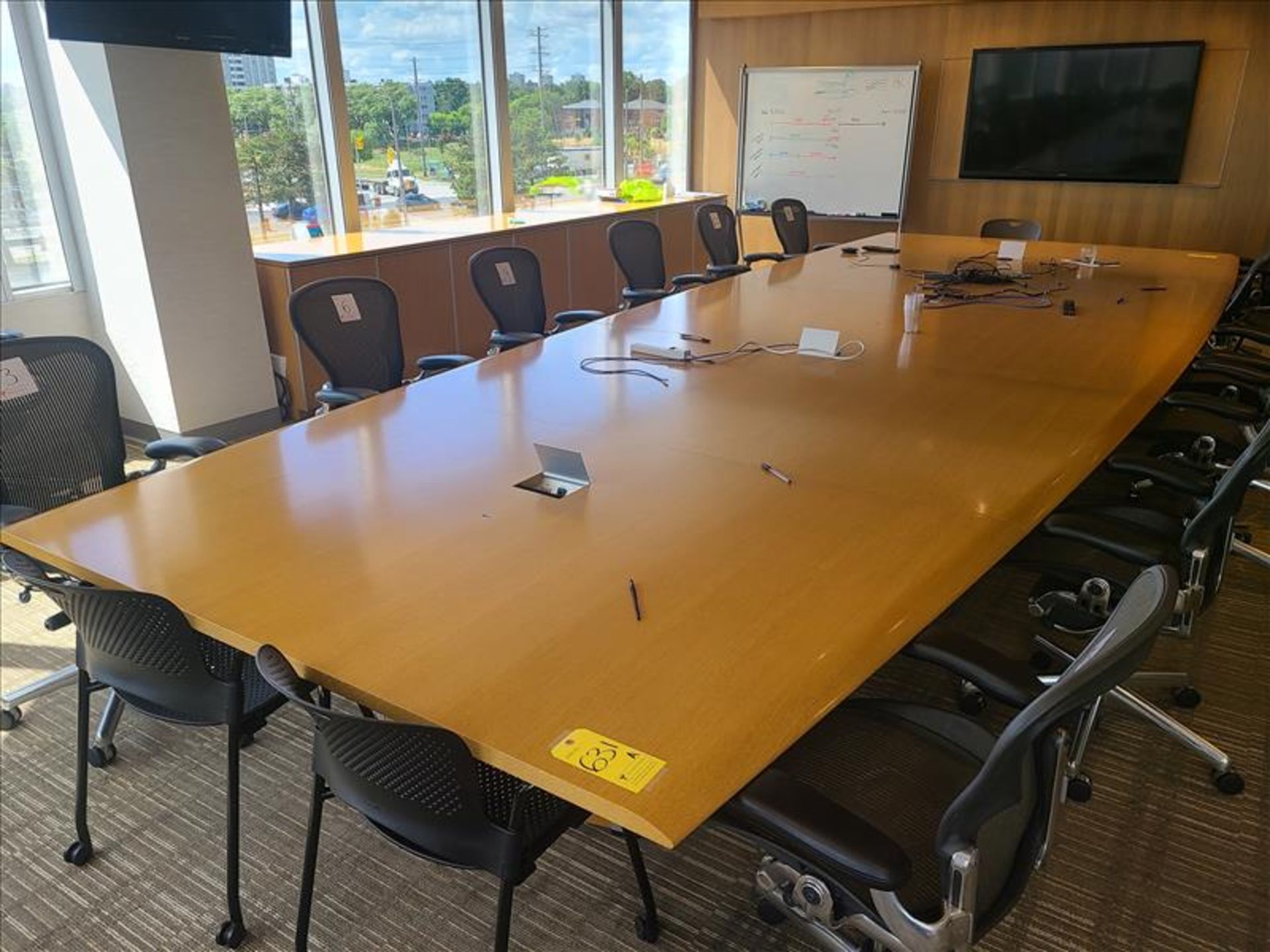 Boardroom Meeting Table approx. 22 ft. x 8 ft., (Qty 1) (Floor 3) (Boardroom 303)