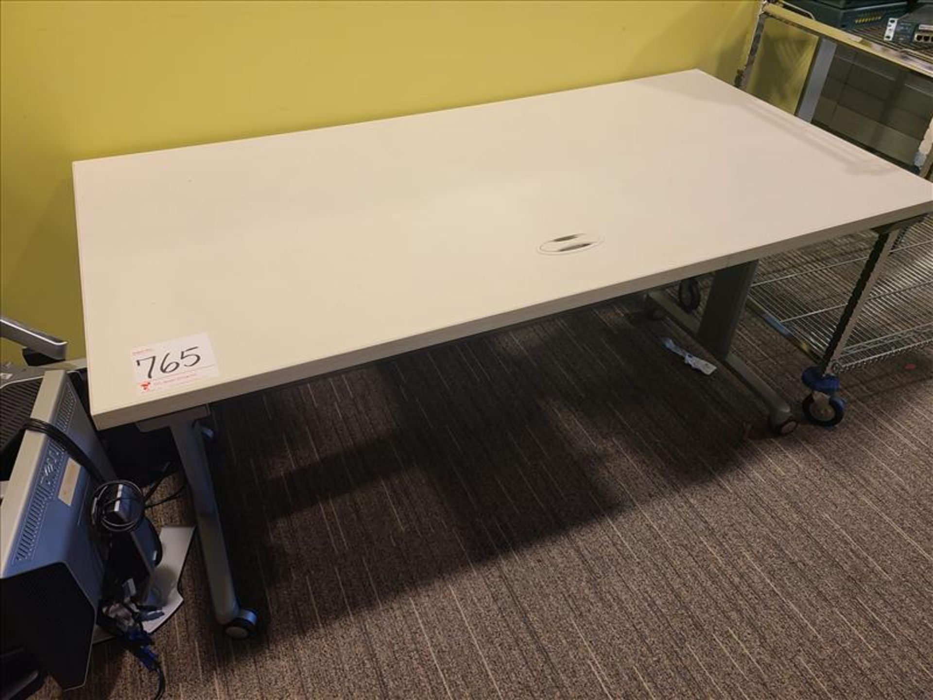 Task Table approx. 60 in. x 30 in., casters, w/tilting top (Qty 1) (Floor 5)