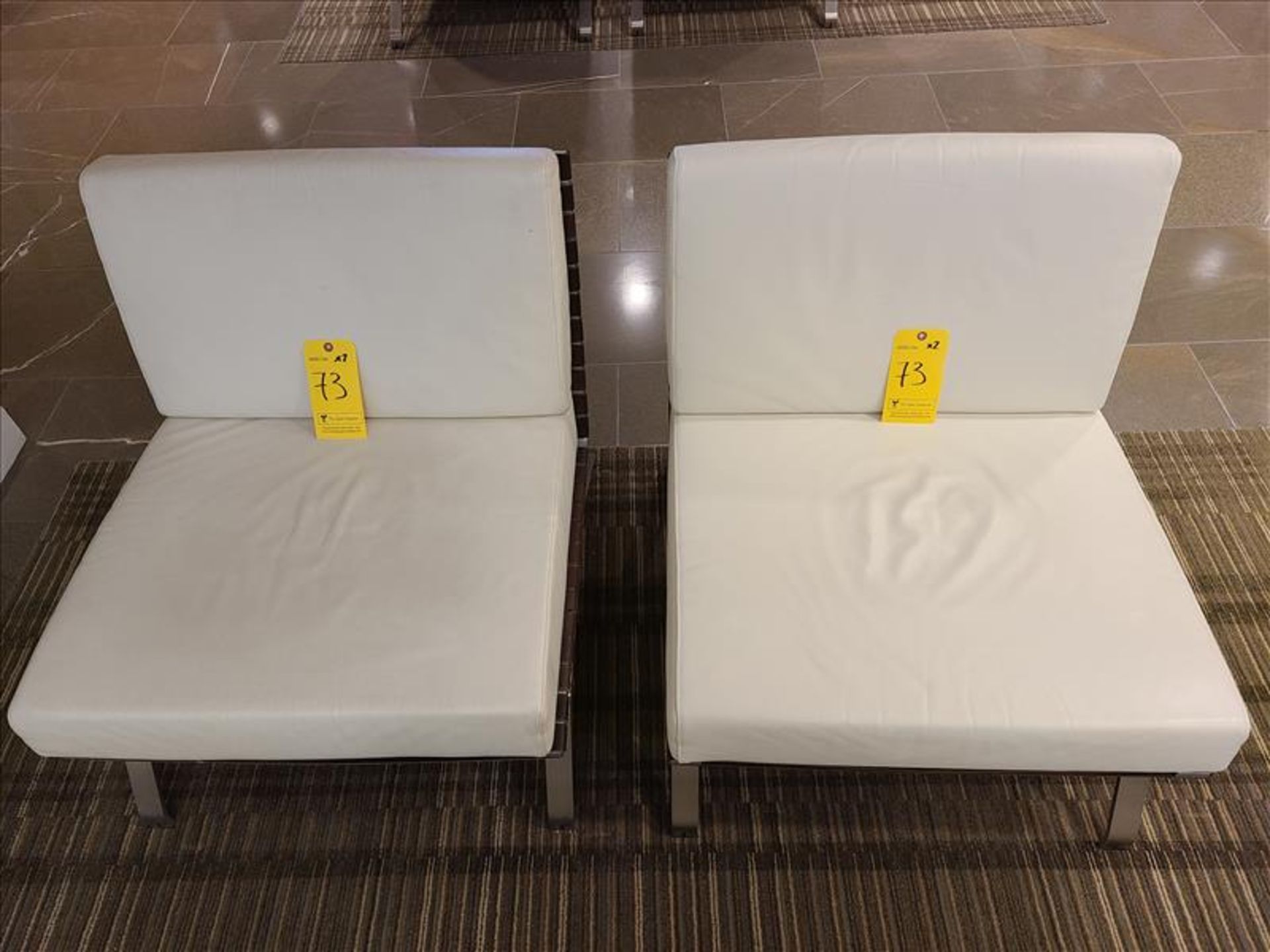 Linge Roset Leather Lounge Chairs (Qty 2) (Floor 3)