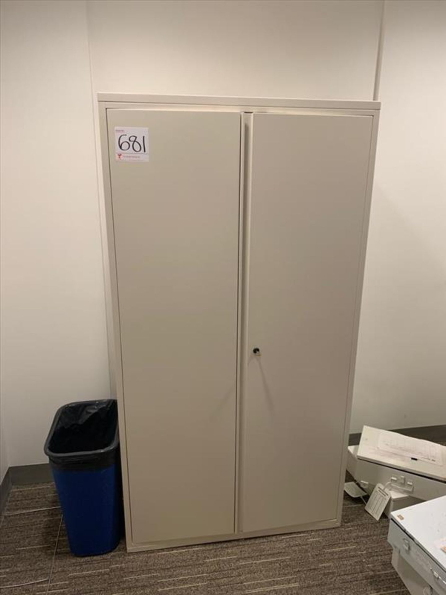 2-Door Storage Cabinet approx. 42 in. (Qty 1) (Floor 4) (Excluding Contents)