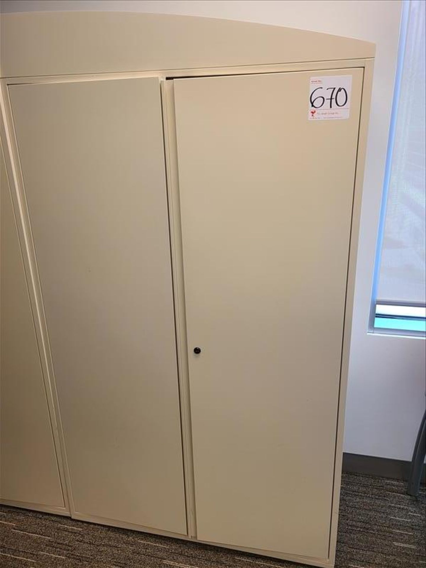 2-Door Storage Cabinet approx. 42 in. (Qty 1) (Floor 5) (Excluding Contents)