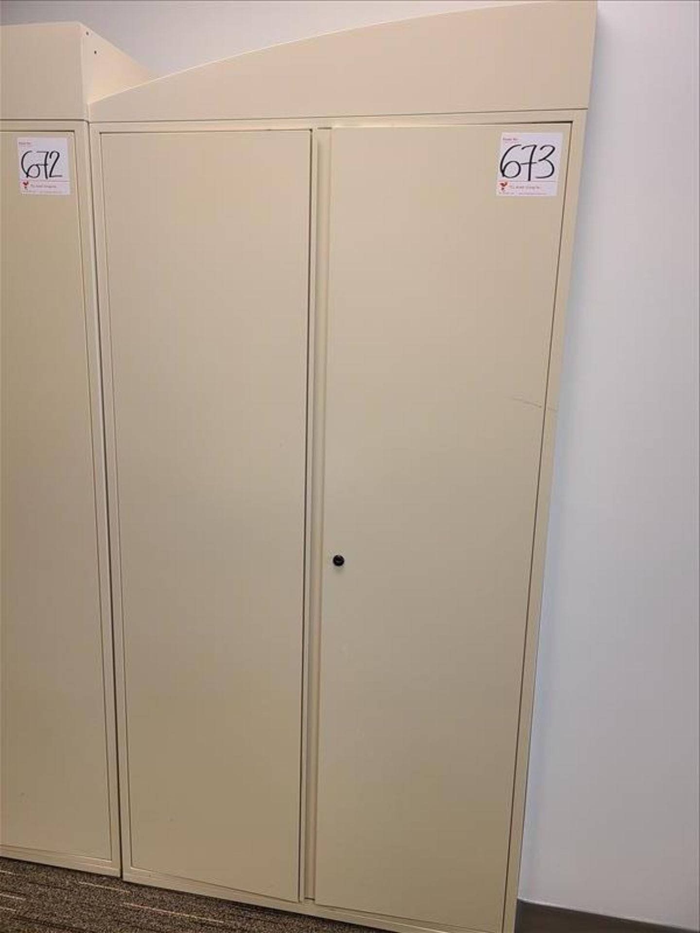 2-Door Storage Cabinet approx. 42 in. (Qty 1) (Floor 5) (Excluding Contents)