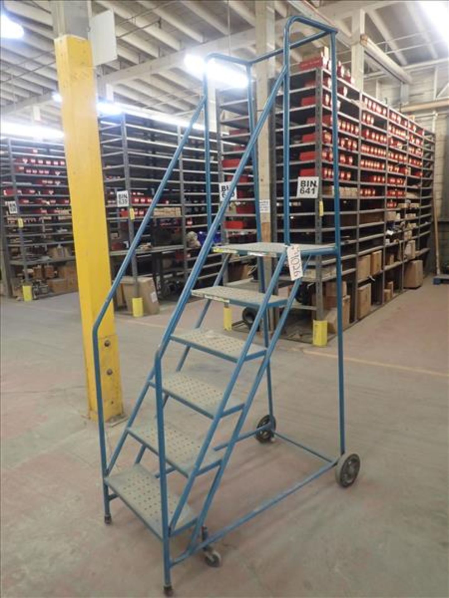 Kleton warehouse ladder, 55 in. (Tag 9026 Loc WH North)