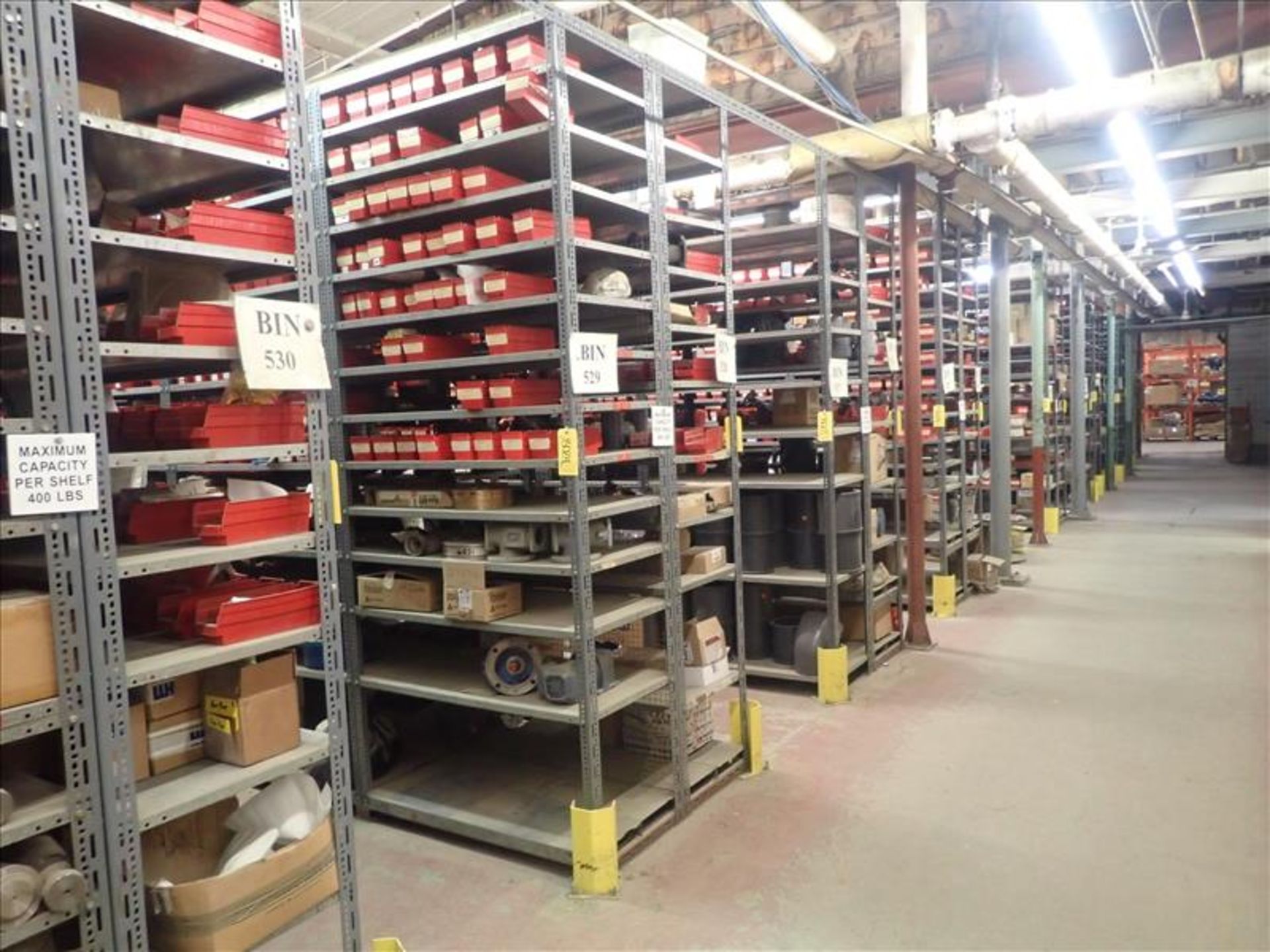 (135 sec.)dexion-type shelving, 2 ft x 4 ft x 10 ft heigh (Tag 9079 Loc WH North)