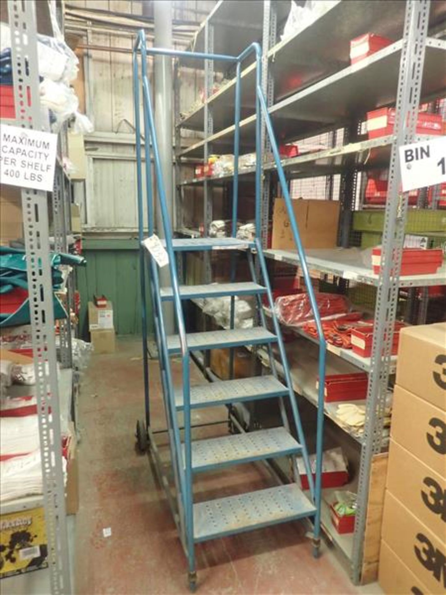 Kleton warehouse ladder, 55 in. (Tag 9032 Loc WH North)