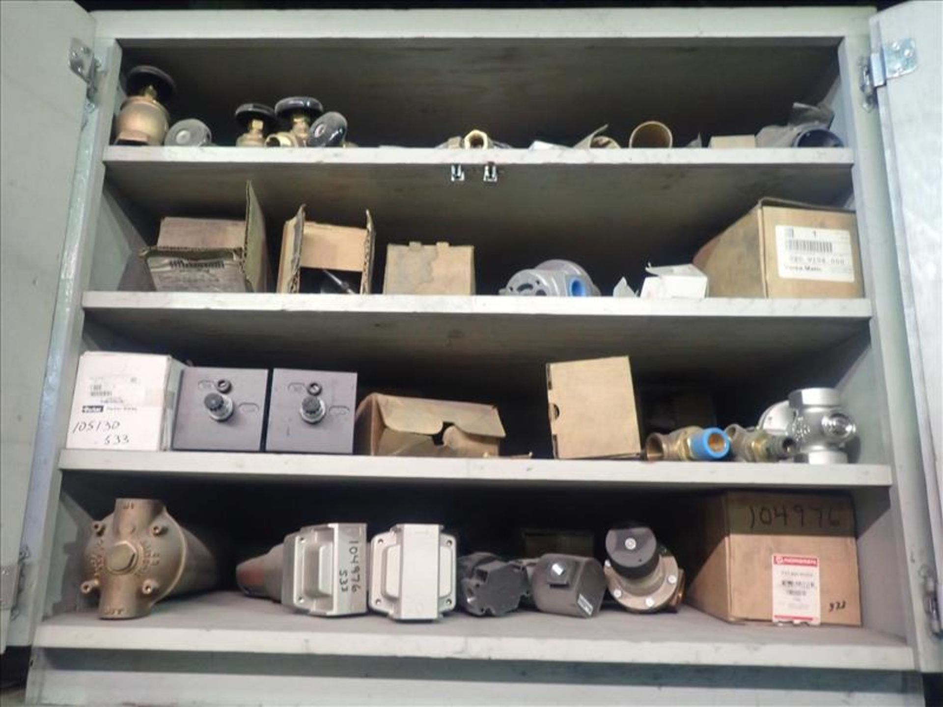 cabinet and contents: valves, etc. (Tag 8776 Loc Mill)