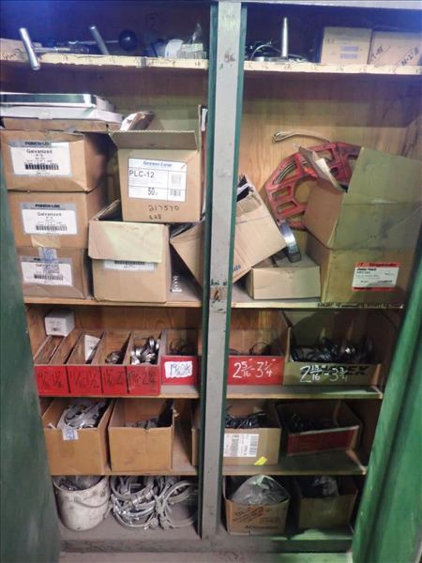 cabinet and contents: band clamps, etc. (Tag 8777 Loc Mill)