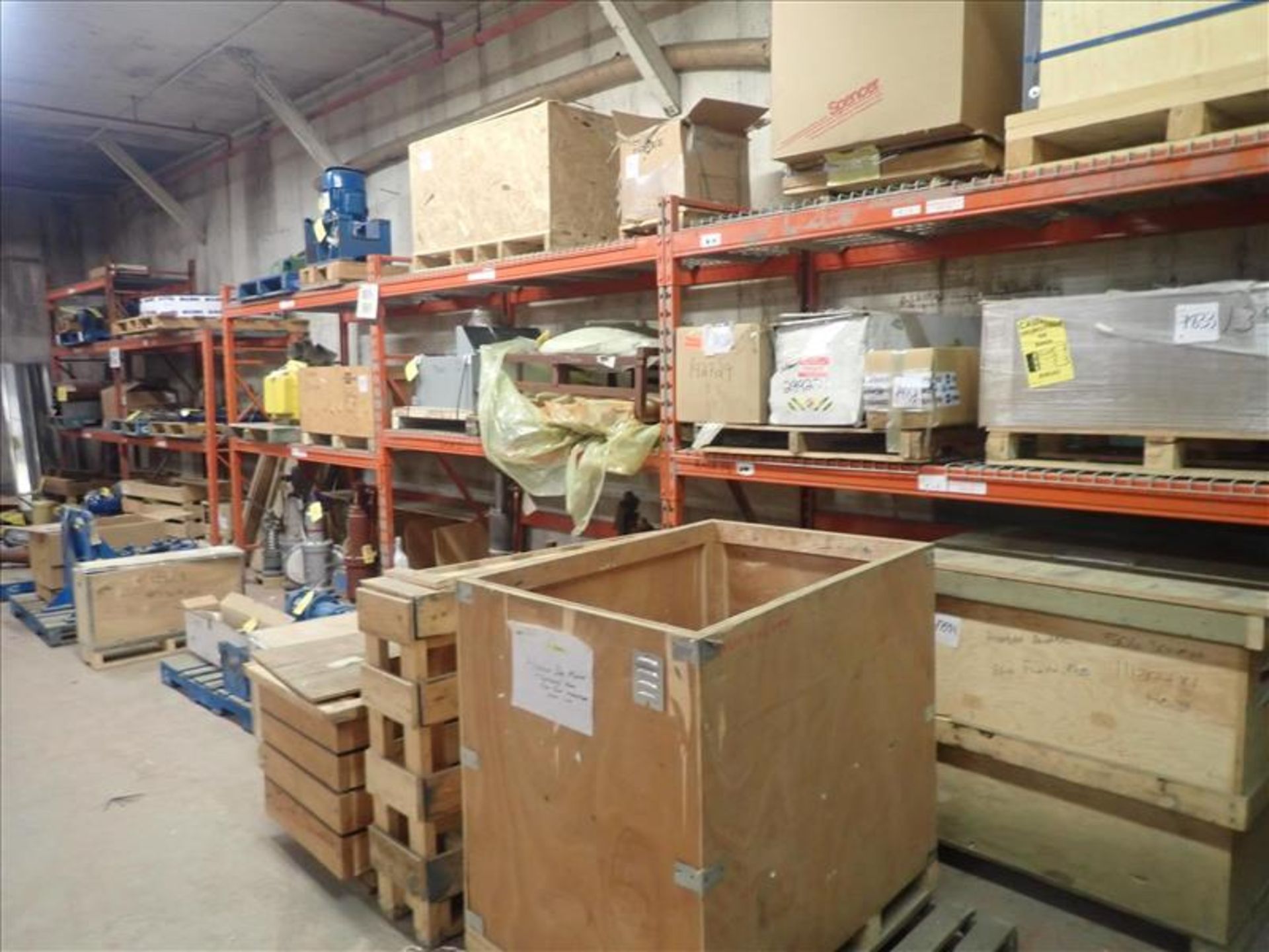 (16 sec.) pallet racking, 36 in. x 9 ft x 7/10 ft heigh (no contents) (Tag 9078 Loc WH North)