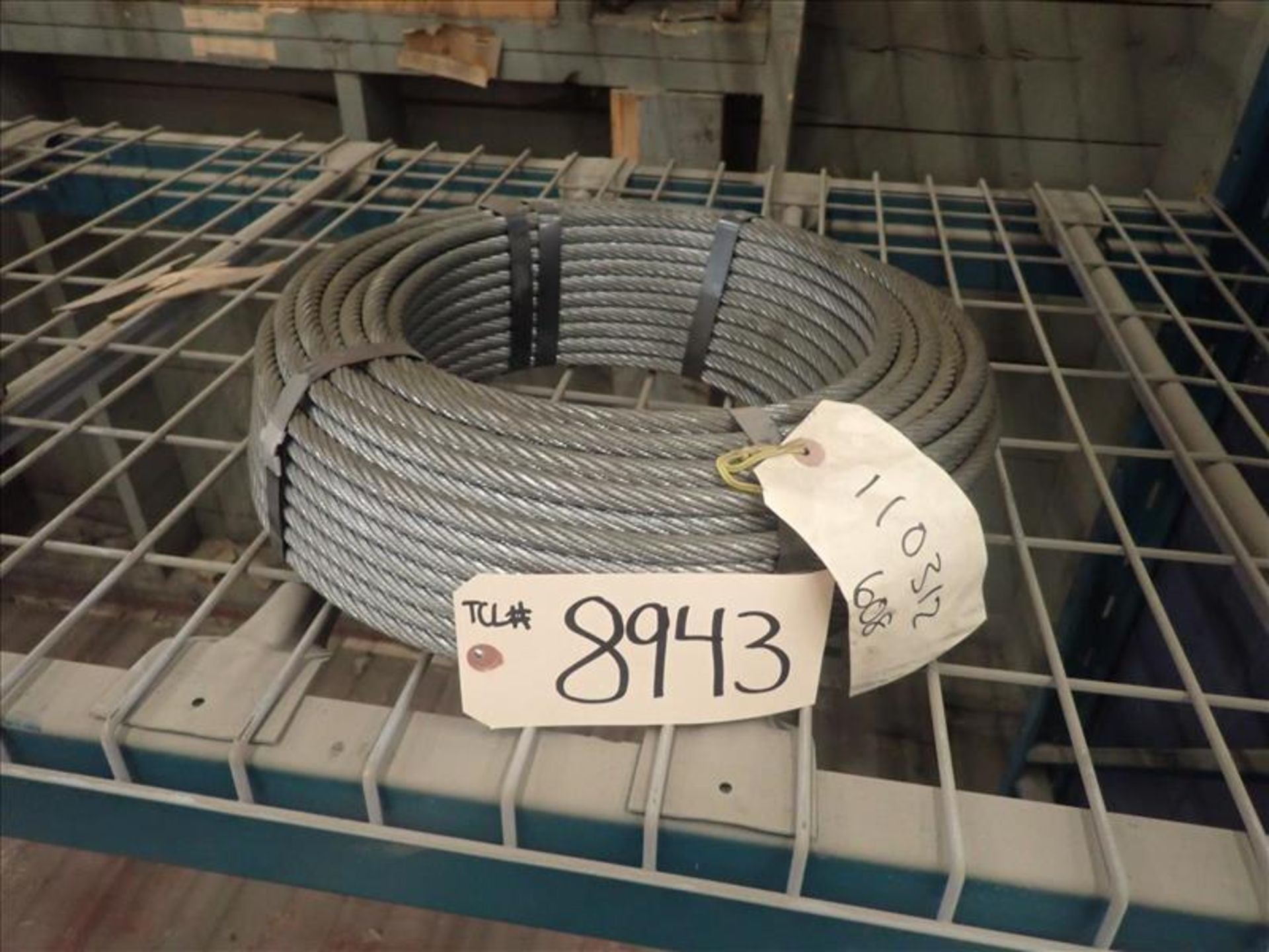 spool of wire rope (Tag 8943 Loc WH North)