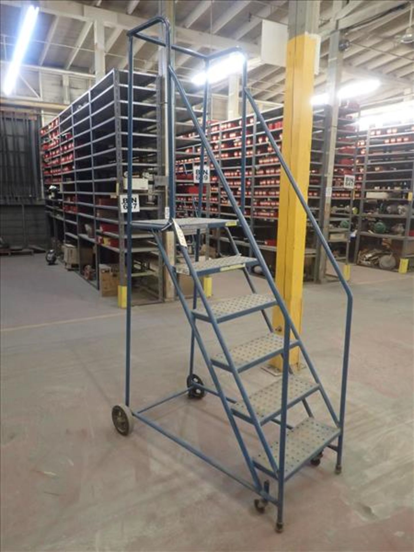 Kleton warehouse ladder, 55 in. (Tag 9028 Loc WH North)
