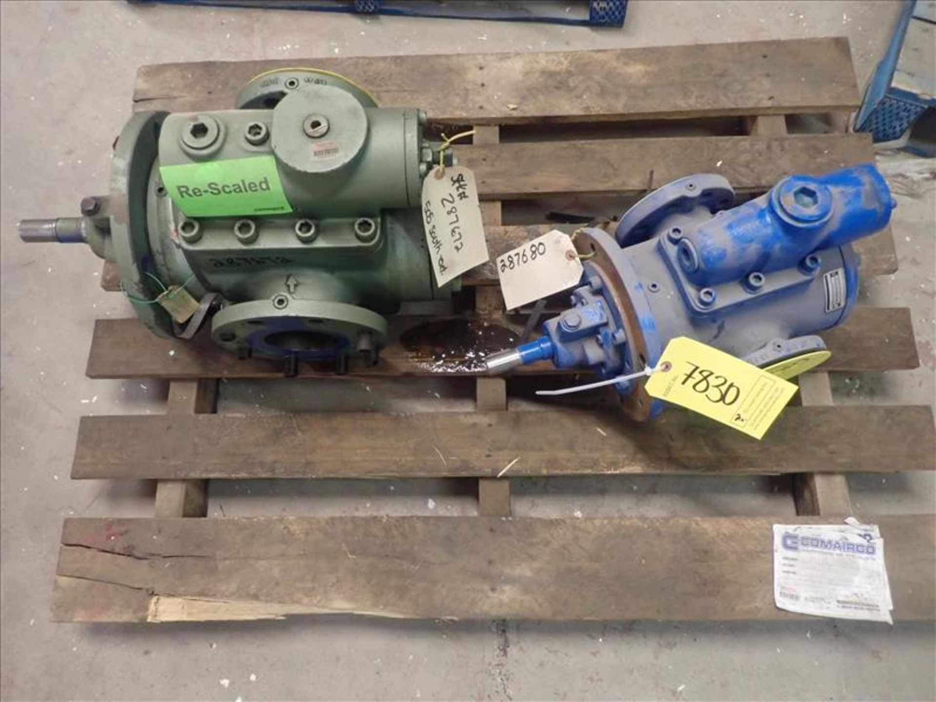 (2) compressor oil pumps (Tag 7830 Loc WH South)