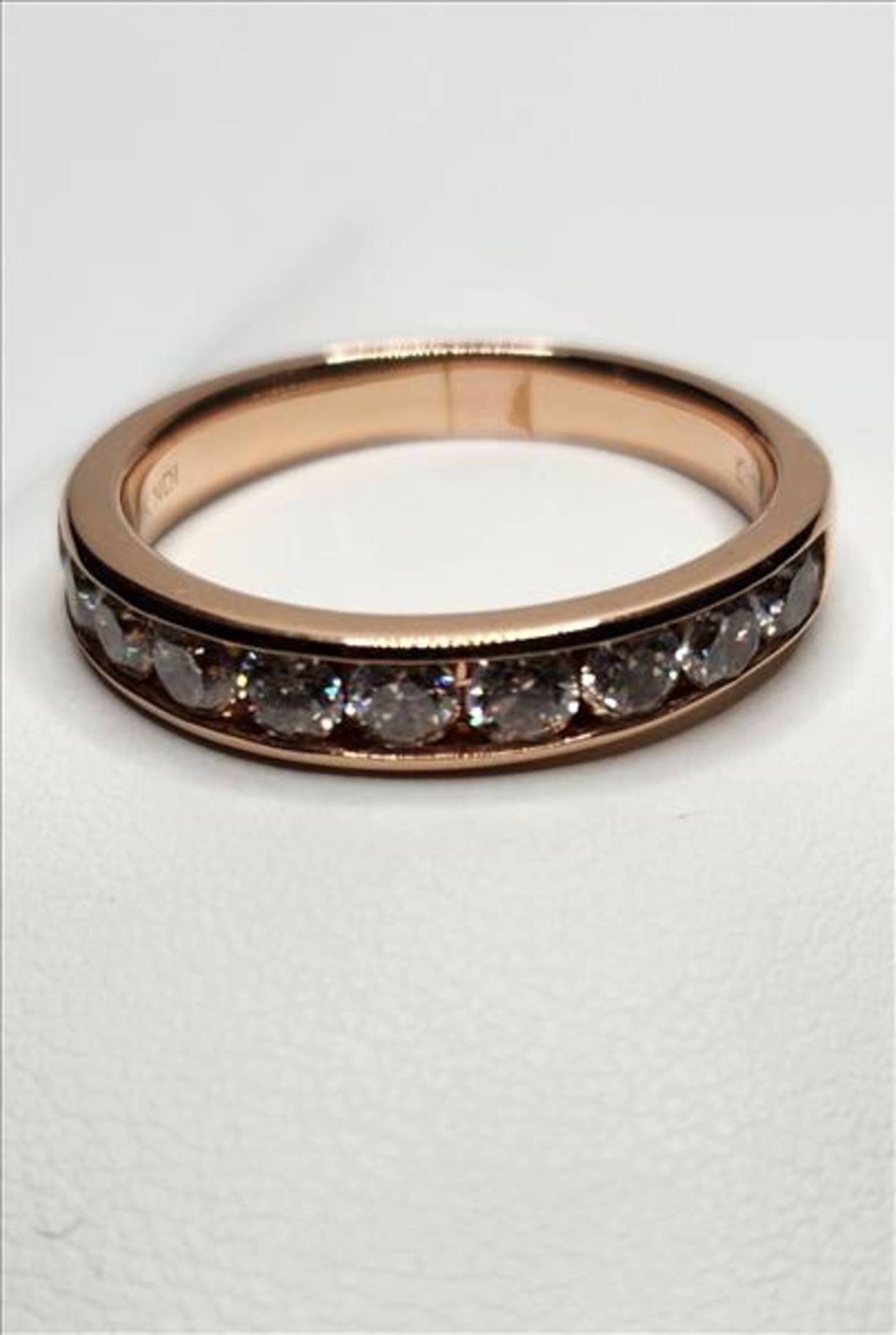 One lady’s stamped and tested 14kt pink gold Arctic Brilliance trademark Canadian Diamond ring ( - Image 4 of 6