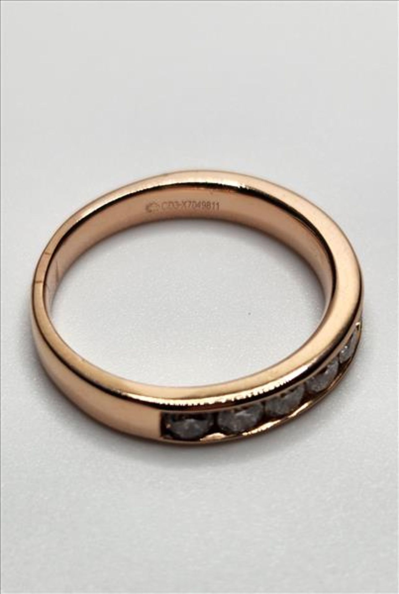One lady’s stamped and tested 14kt pink gold Arctic Brilliance trademark Canadian Diamond ring ( - Image 2 of 6