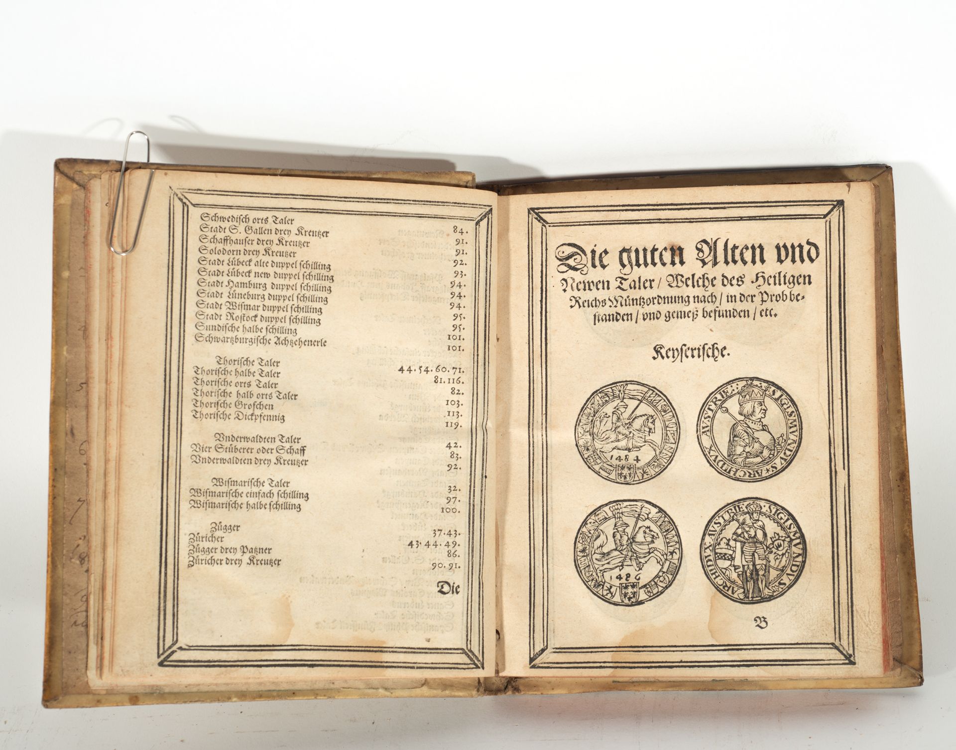 German book of exchange rates, 16th century, Leipzig, dated 1575 - Image 4 of 7