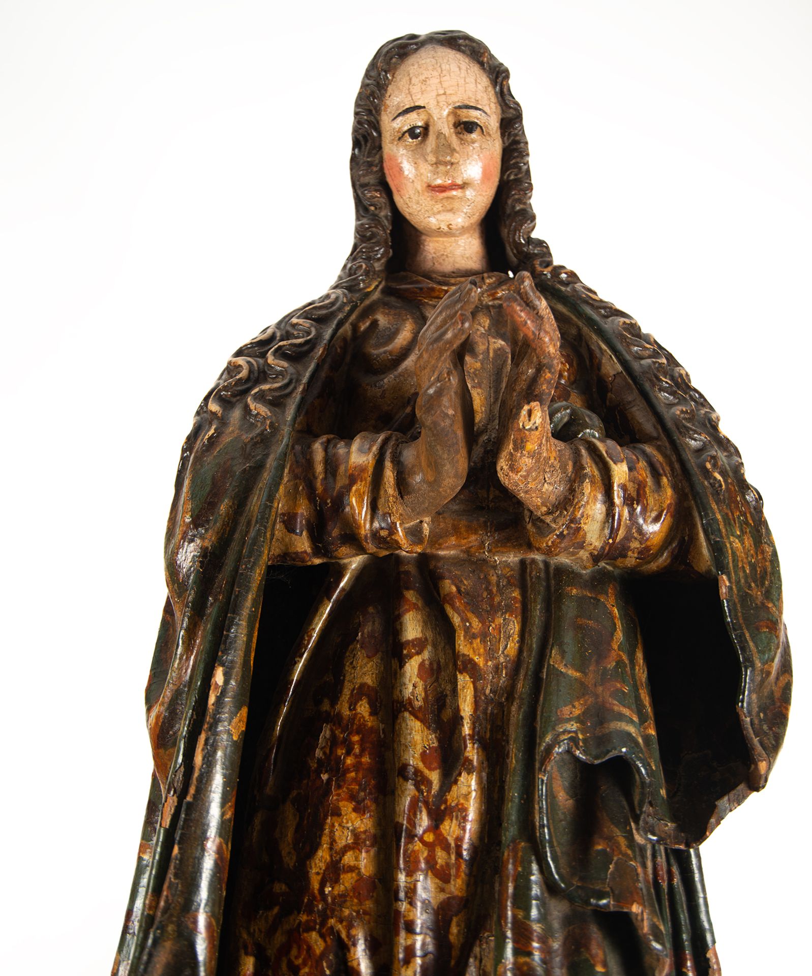 Great Immaculate Virgin, 17th century, possibly Cuzco, 17th century Cuzco colonial school - Bild 5 aus 14