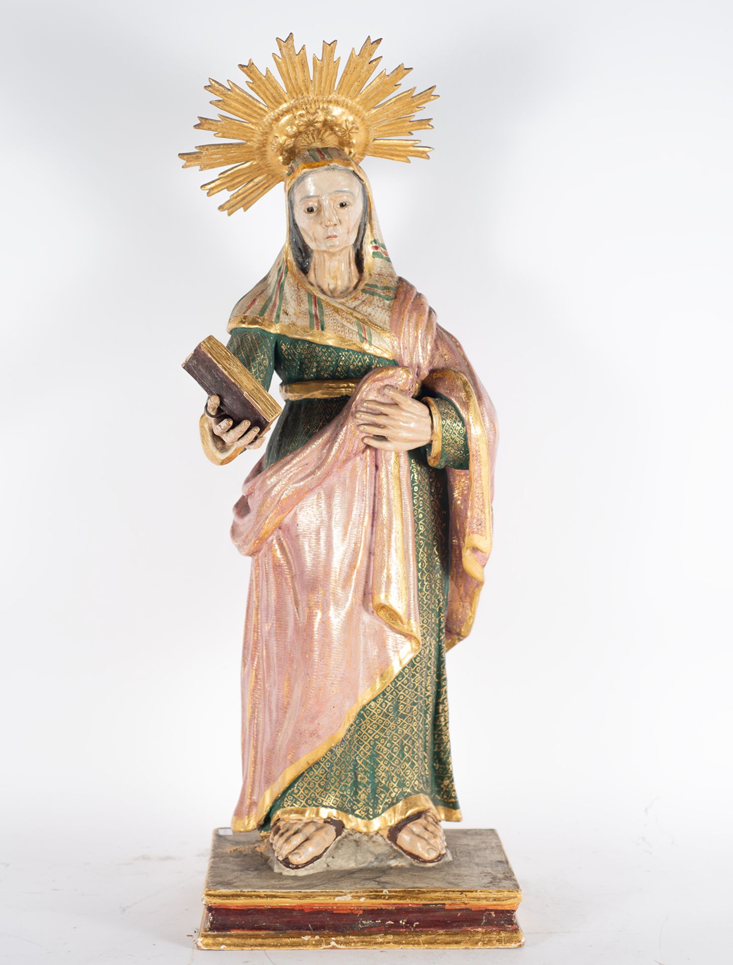 Carving of Santa Ana in wood, Spain, 18th century