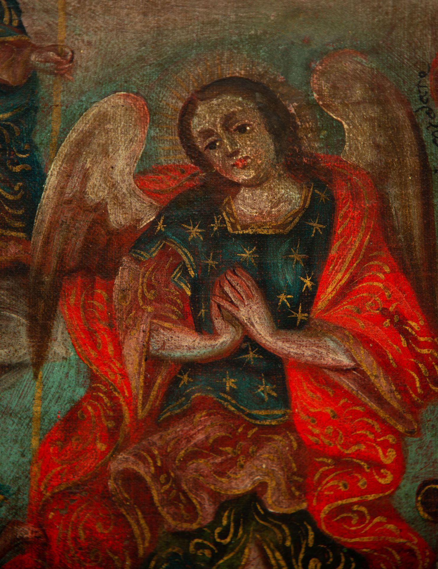 The Ascension of the Virgin Mary, Cuzco colonial school of the 17th century - Bild 4 aus 11