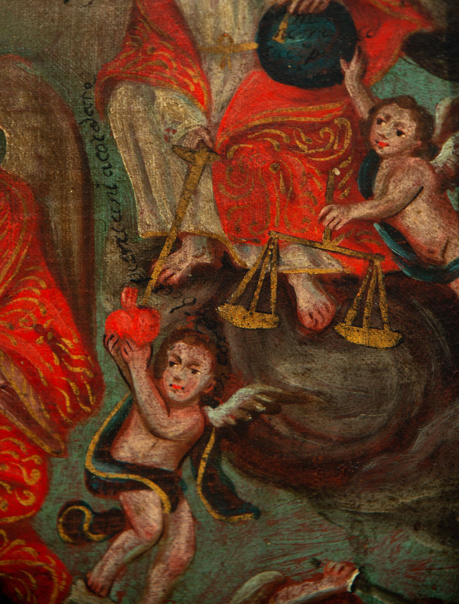 The Ascension of the Virgin Mary, Cuzco colonial school of the 17th century - Bild 5 aus 11