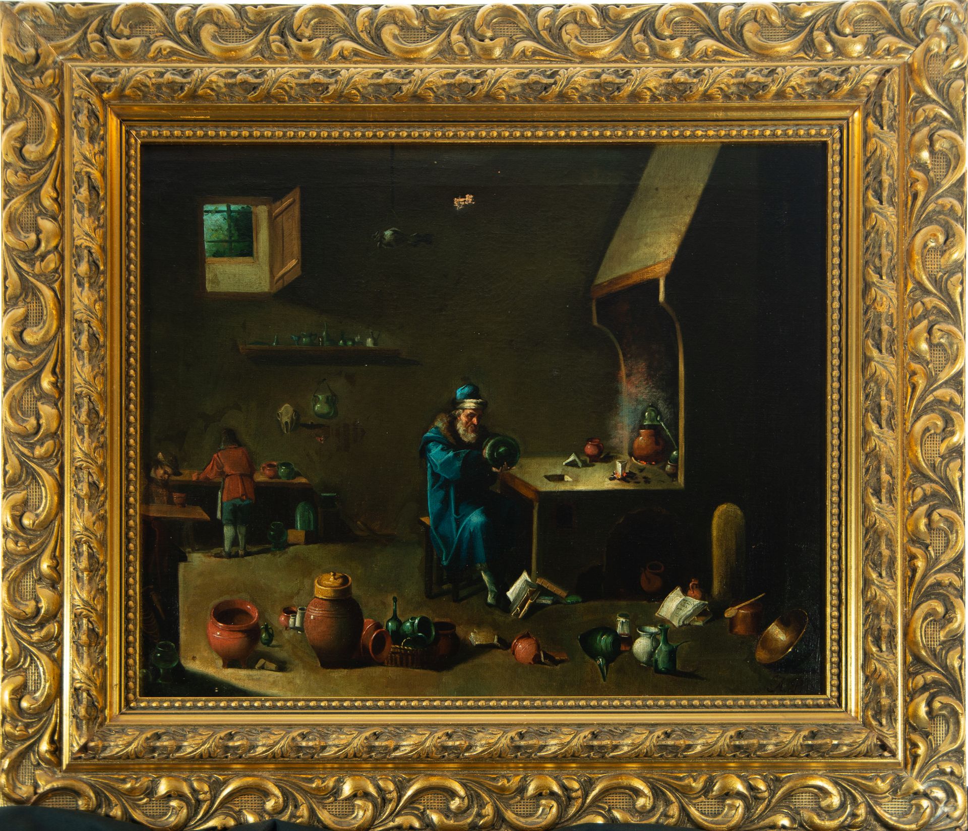 "The Alchemist", circle of David Teniers II (Antwerp, 1610 - Brussels, 1690)