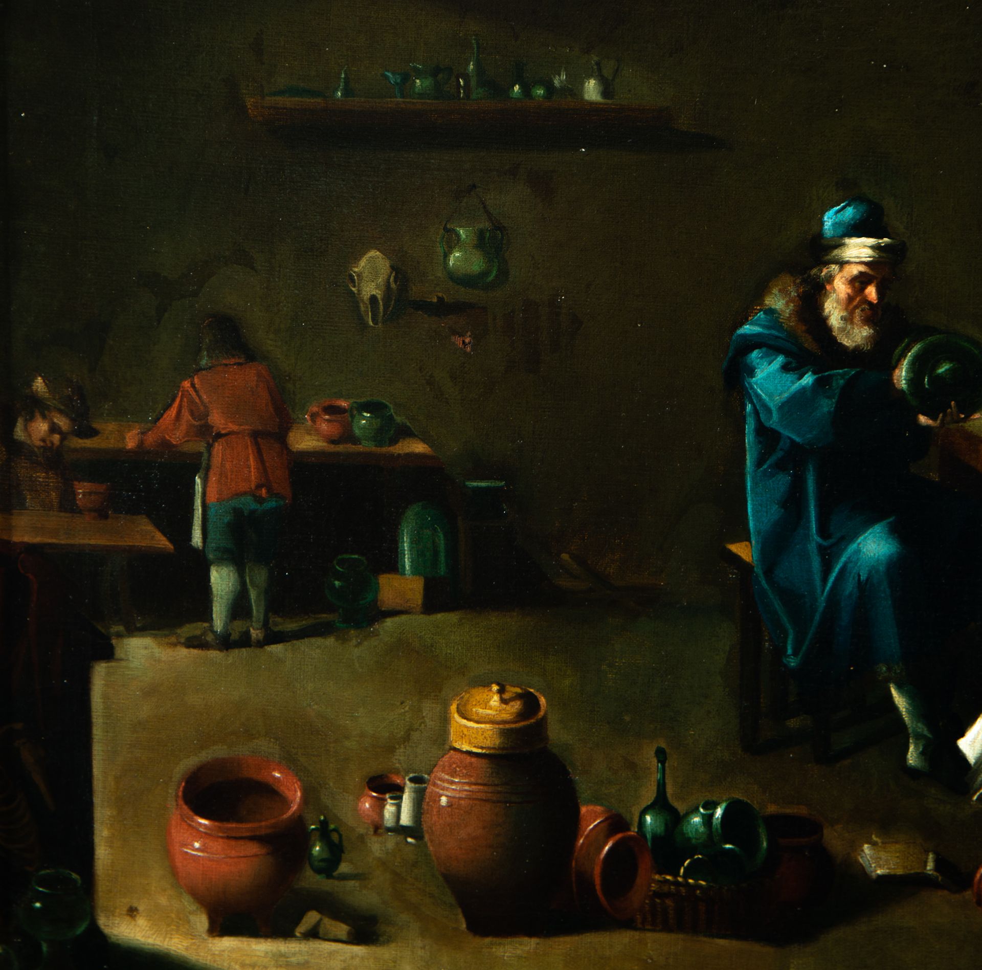 "The Alchemist", circle of David Teniers II (Antwerp, 1610 - Brussels, 1690) - Bild 6 aus 7