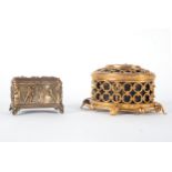 Pair of jewelers in tortoiseshell and brass, 19th C