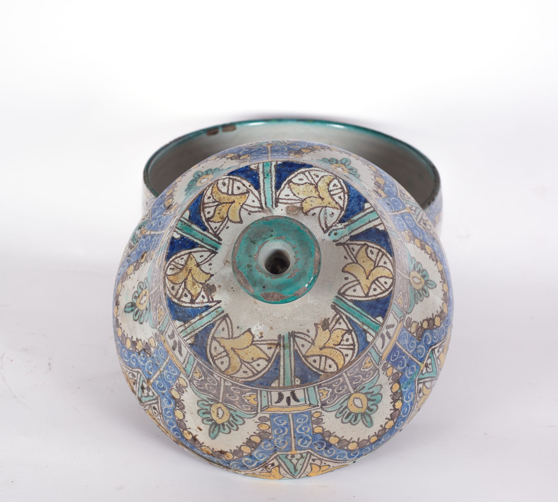 Ceramic Jobbana vessel from Fez, Morocco, 19th century - Image 3 of 6