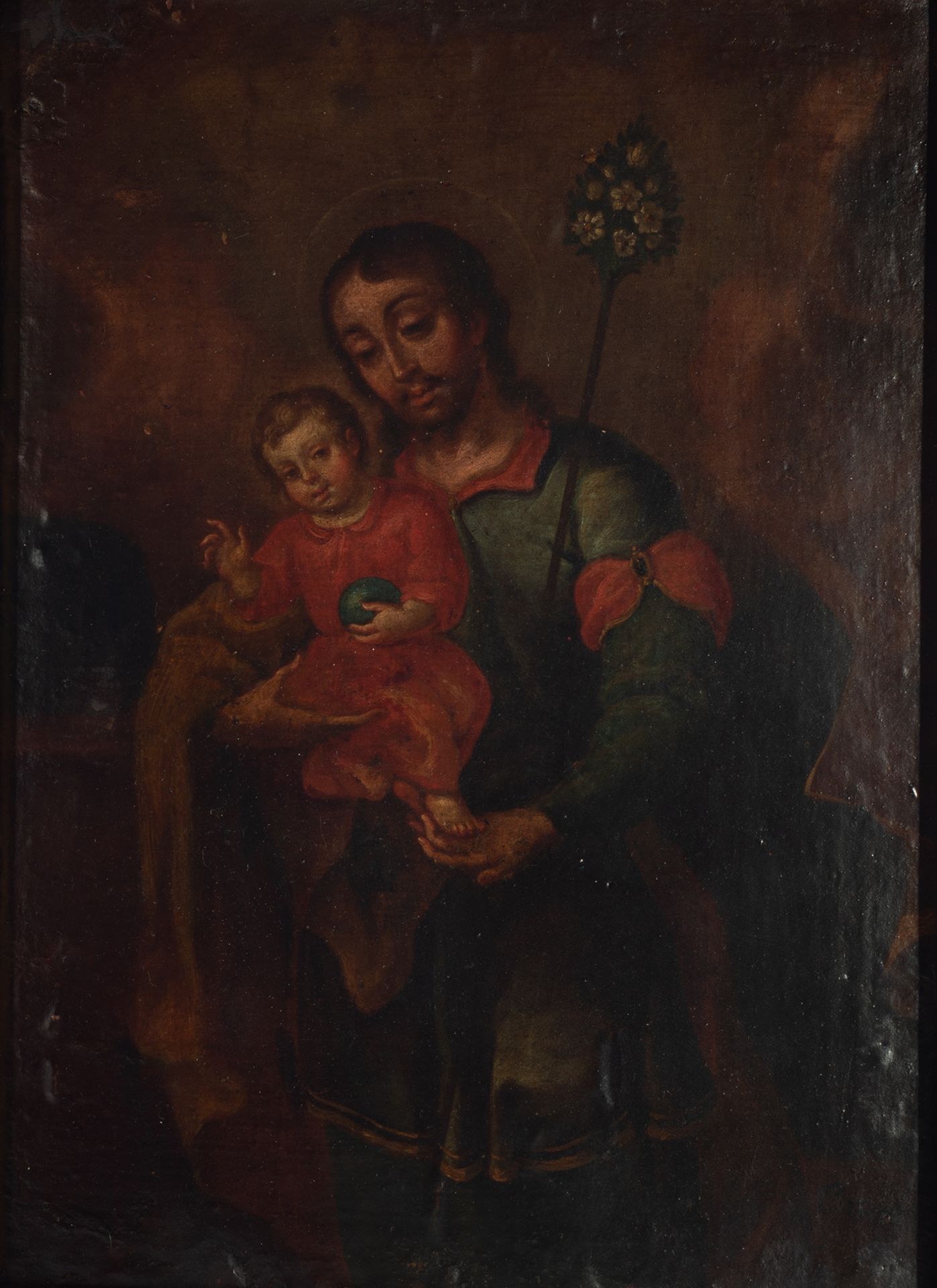 José Nicolás de Escalera Tamariz (Havana, Cuba, September 8, 1734 - July 3, 1804) "Saint Joseph with - Image 2 of 4