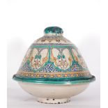 Ceramic Jobbana vessel from Fez, Morocco, 19th century