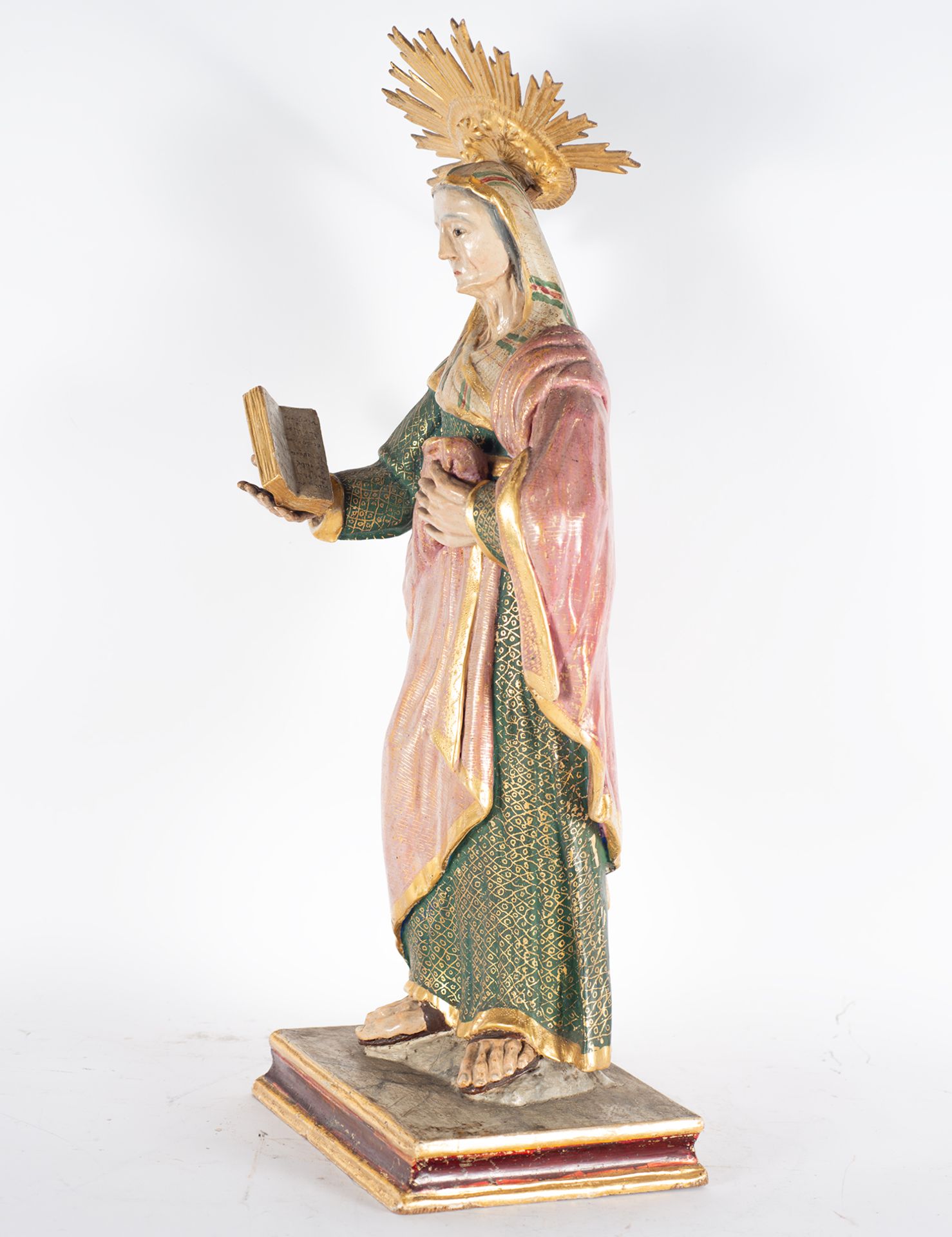 Carving of Santa Ana in wood, Spain, 18th century - Image 2 of 5