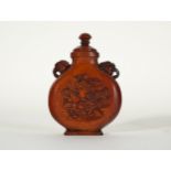 Large Chinese Imperial Snuff Bottle in Bamboo, Daoguang mark and period (1820-1850)