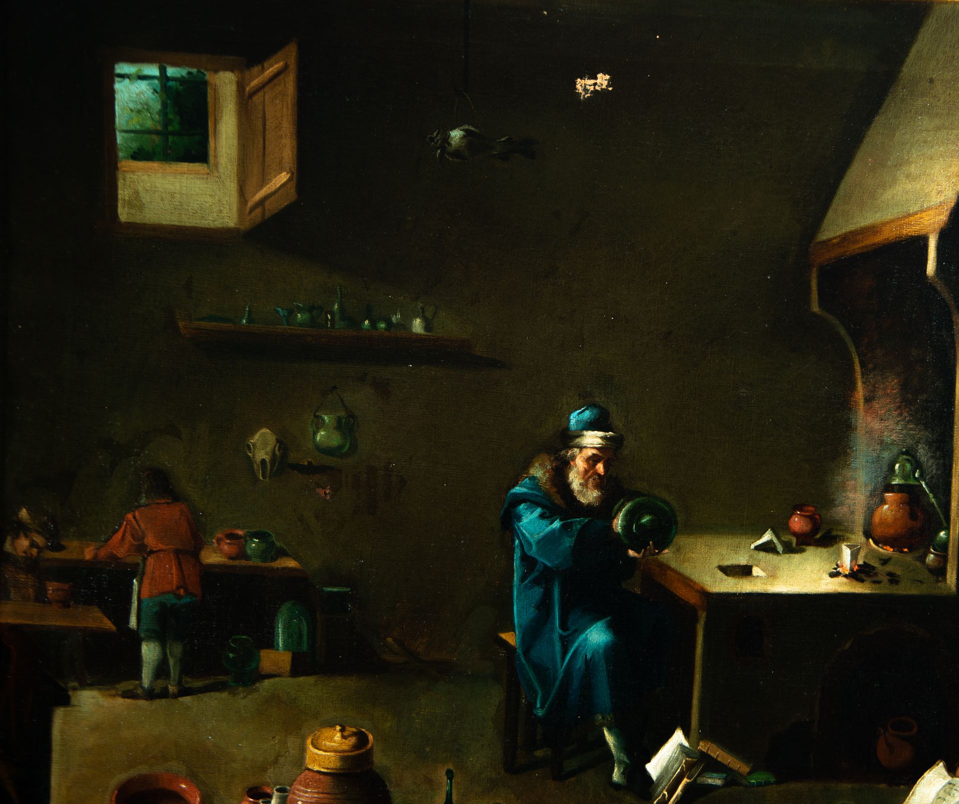 "The Alchemist", circle of David Teniers II (Antwerp, 1610 - Brussels, 1690) - Bild 3 aus 7