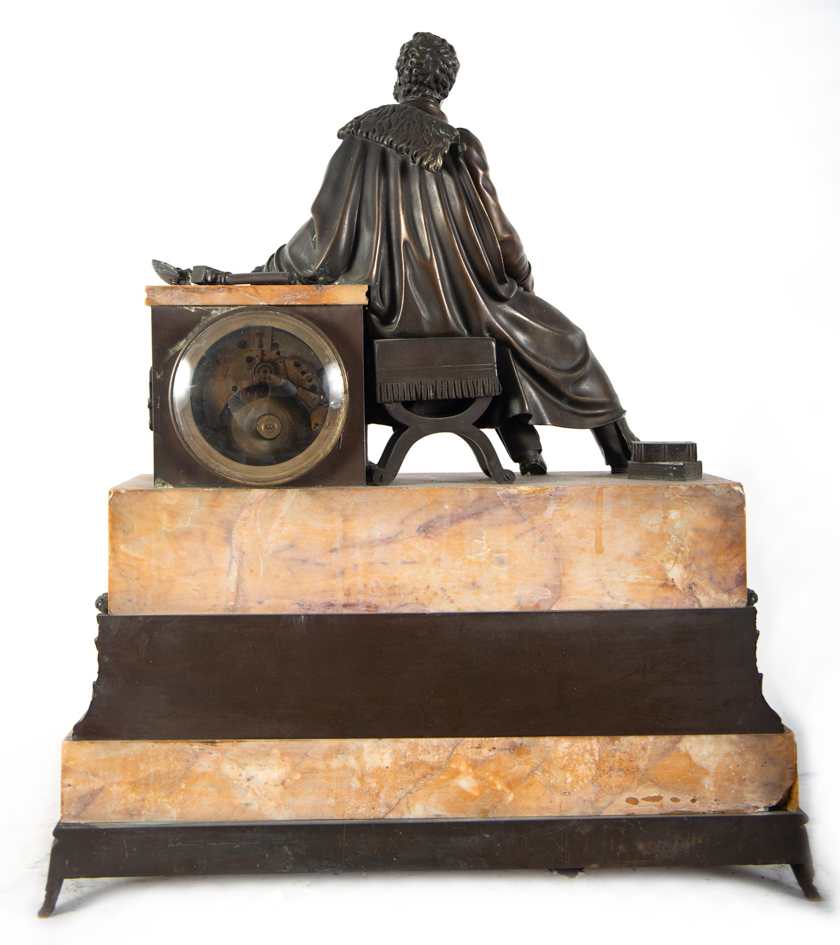 Empire style clock depicting Knight of the French Legion of Honor, 19th century - Bild 5 aus 5