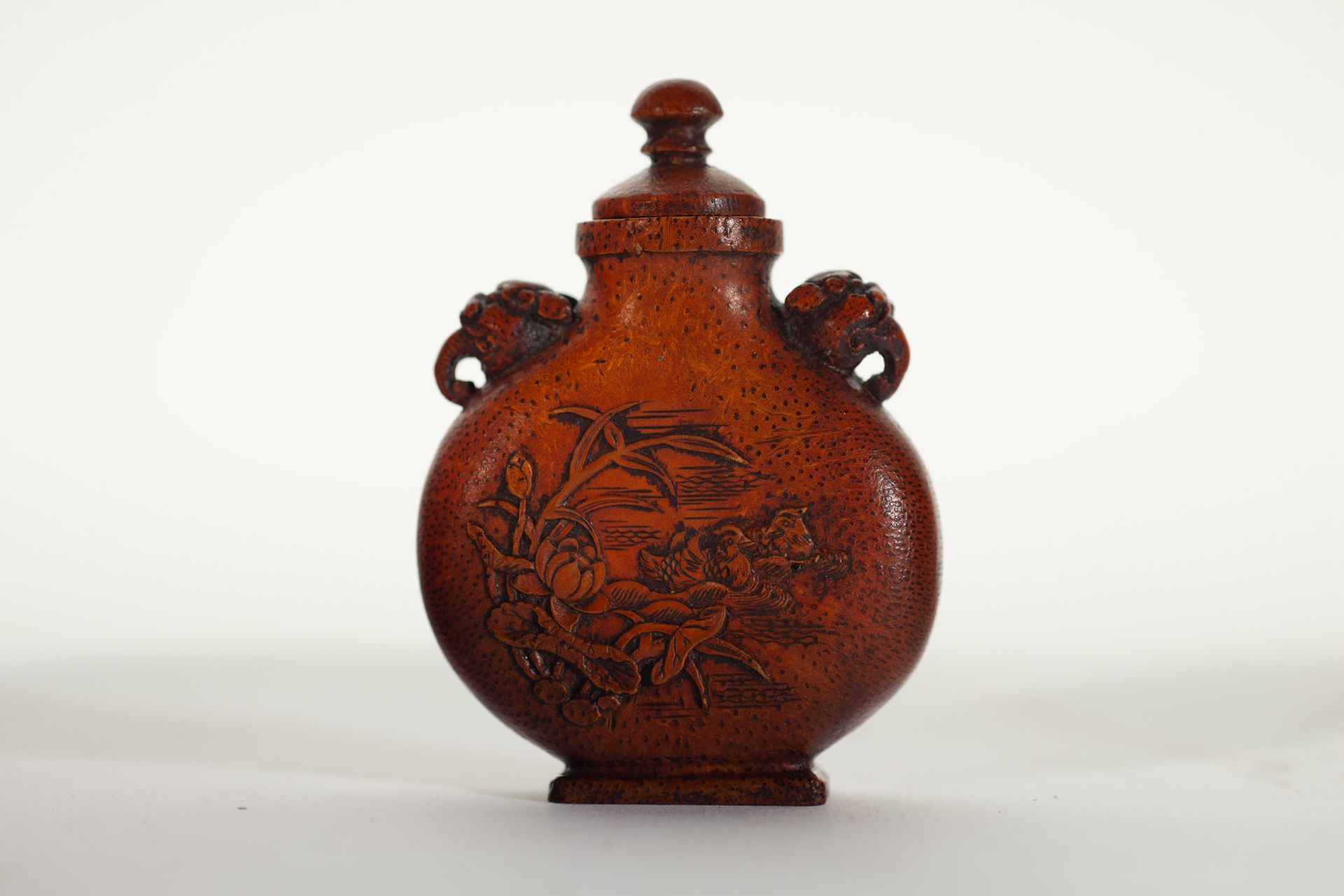 Large Chinese Imperial Snuff Bottle in Bamboo, Daoguang mark and period (1820-1850) - Bild 3 aus 5