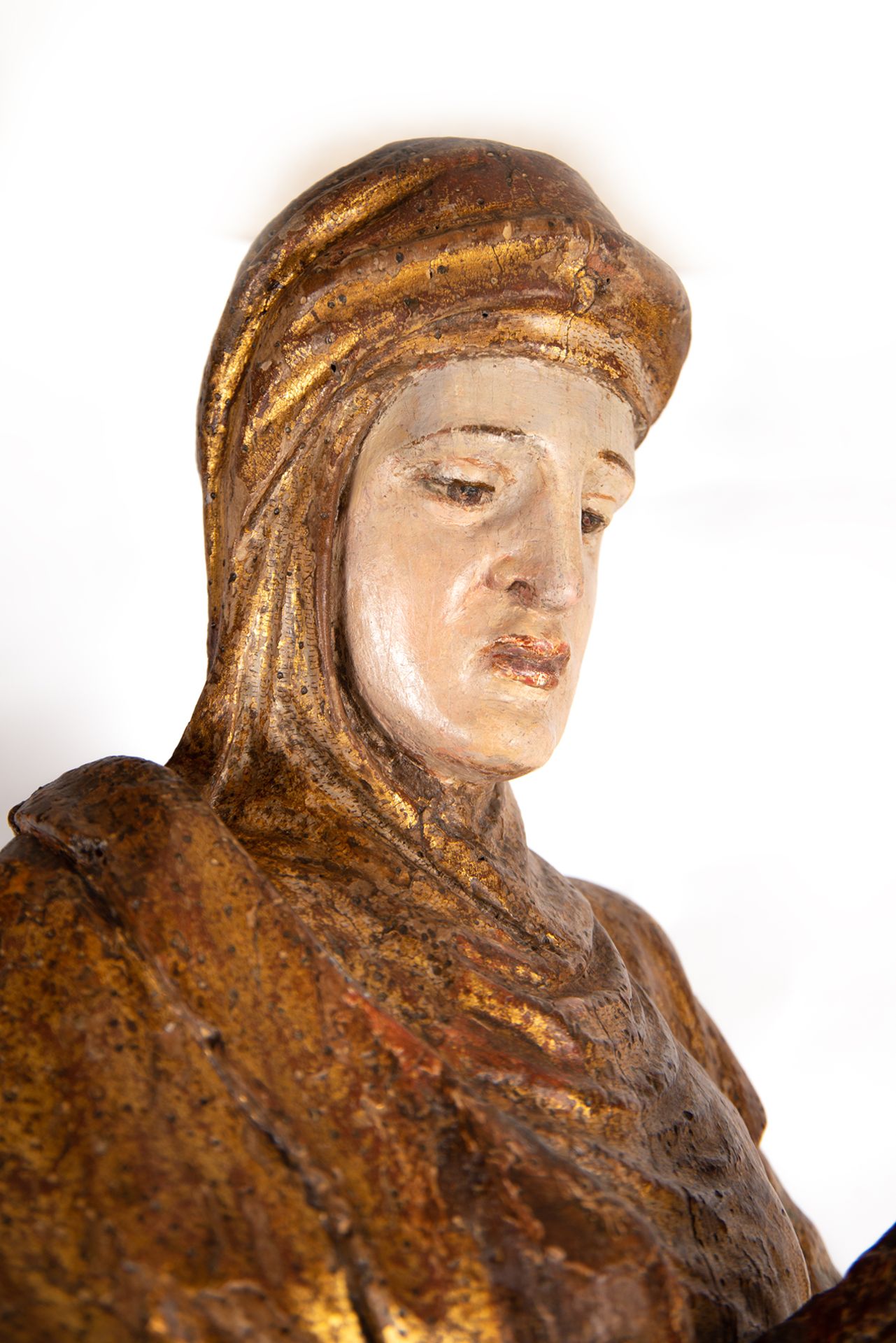 Important sculpture of Sainte Anne, school of Alonso de Berruguete (Paredes de Nava, c.1490-Toledo,  - Bild 9 aus 11