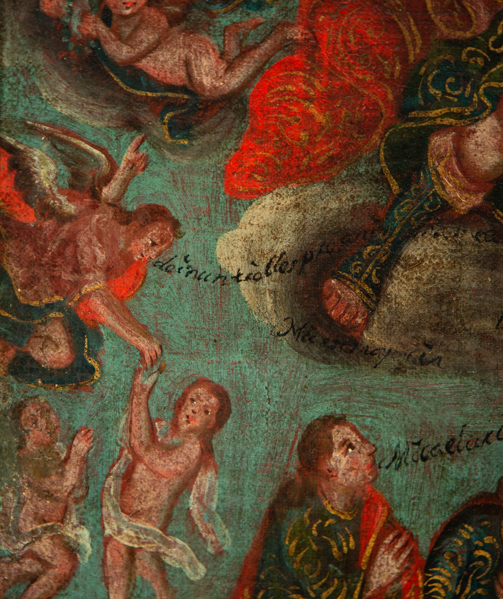 The Ascension of the Virgin Mary, Cuzco colonial school of the 17th century - Bild 8 aus 11